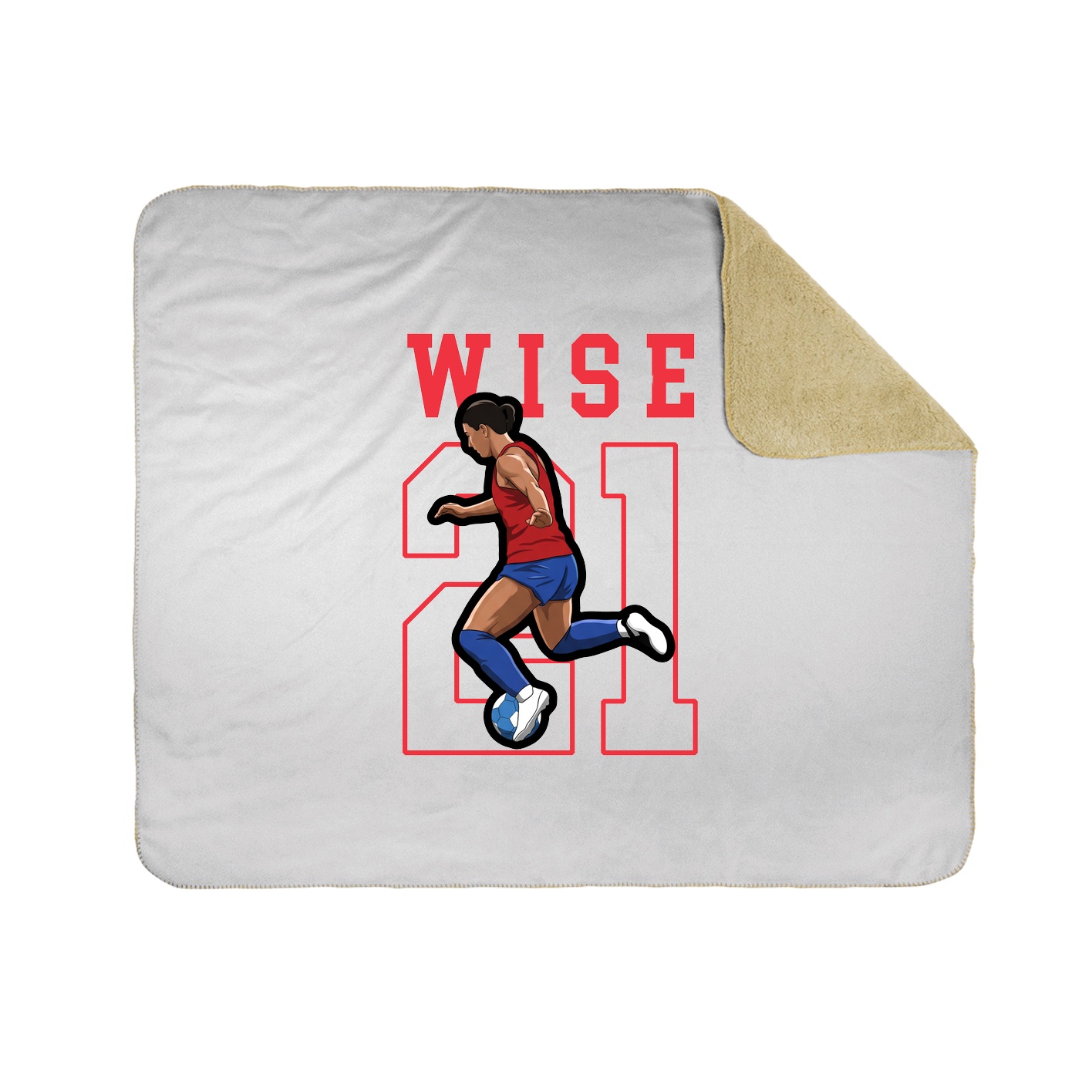 Throw Blanket — Shirsey in White
