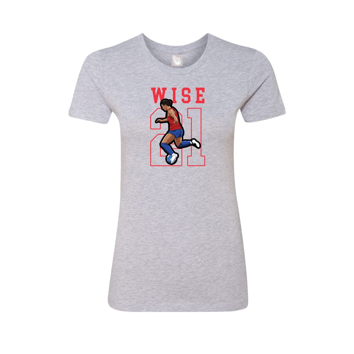 Fitted Women's Tee — Shirsey in Grey