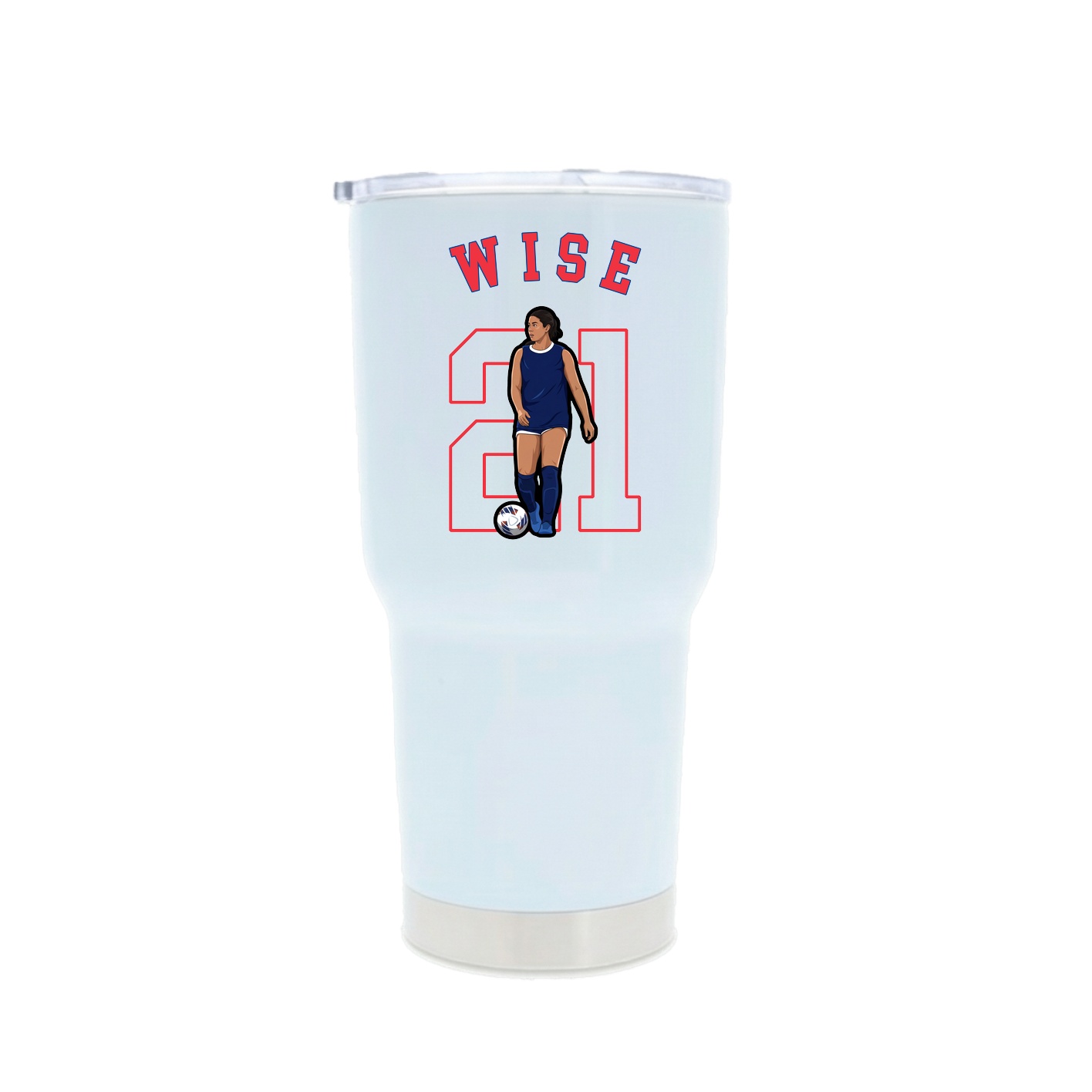 30oz Stainless Steel Tumbler — Shirsey Arch in White
