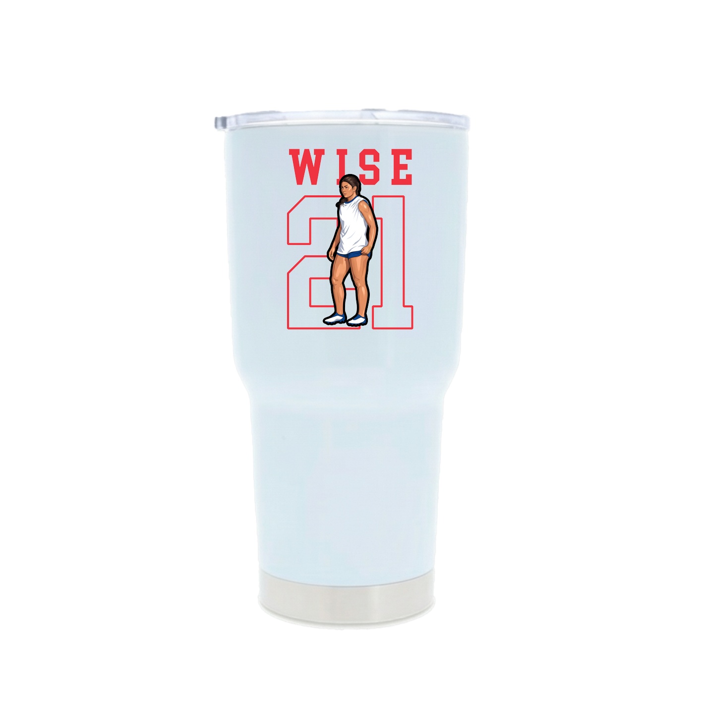 30oz Stainless Steel Tumbler — Shirsey in White