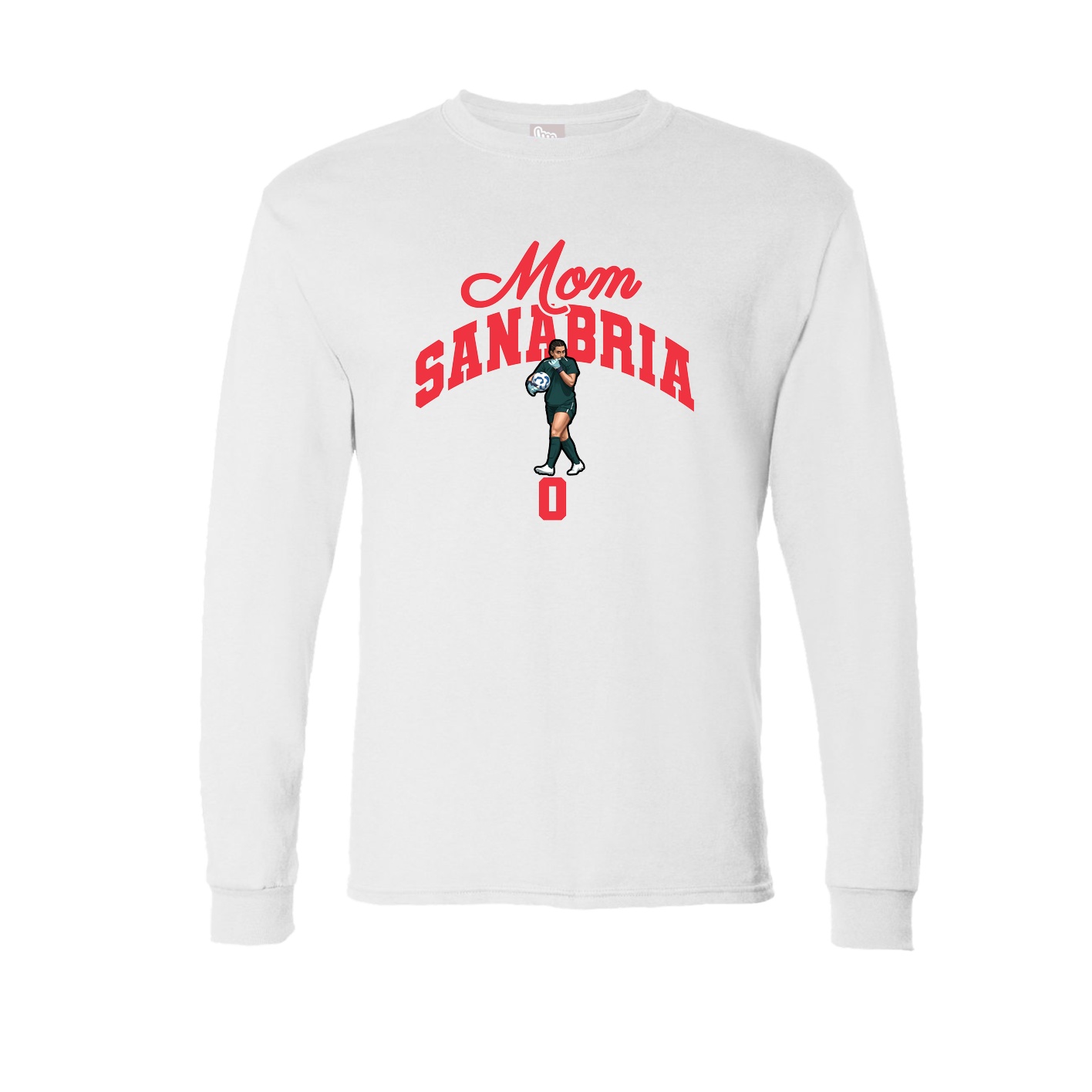 Long Sleeve Tee — Mothers Day Arch in White