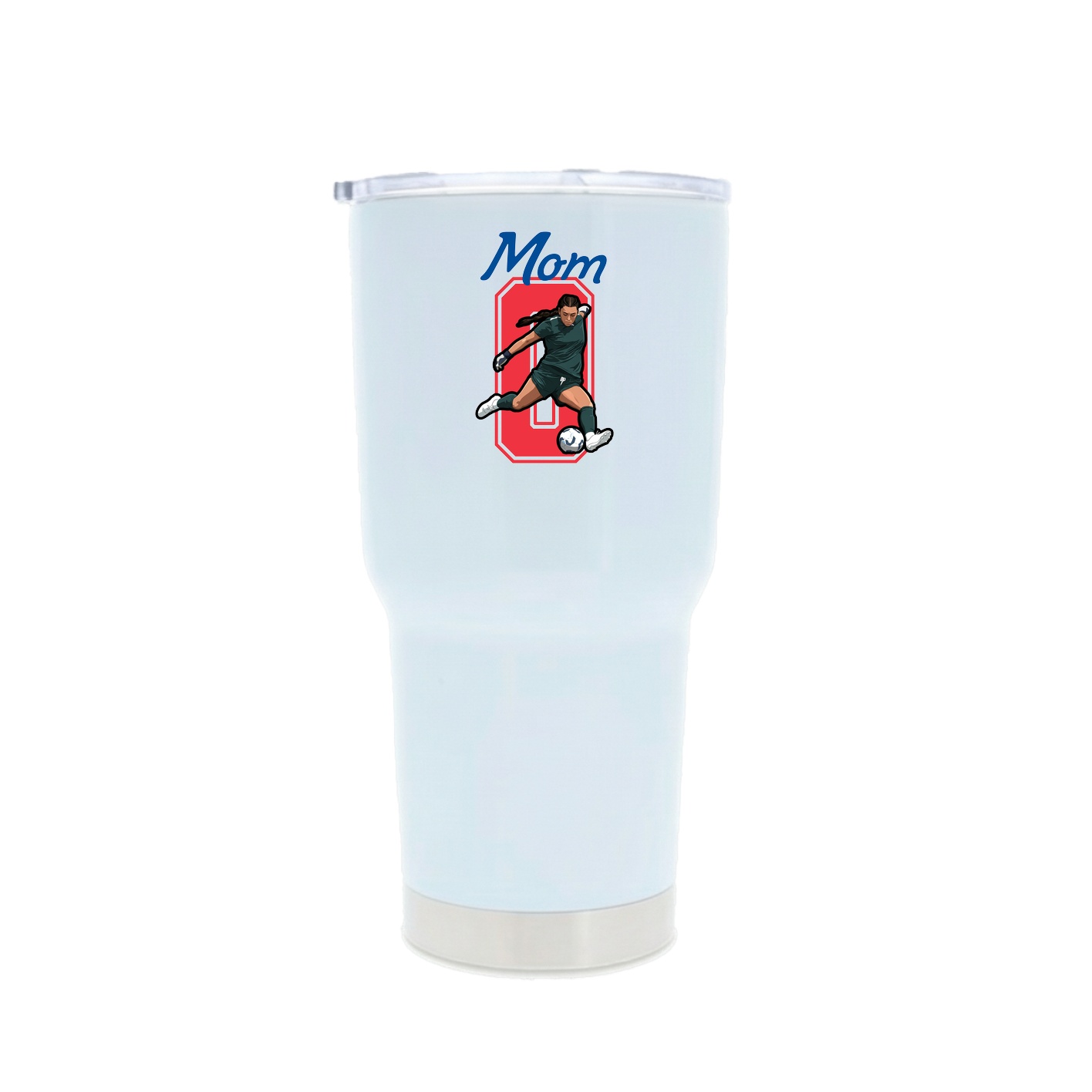 30oz Stainless Steel Tumbler — Mothers Day Shirsey in White