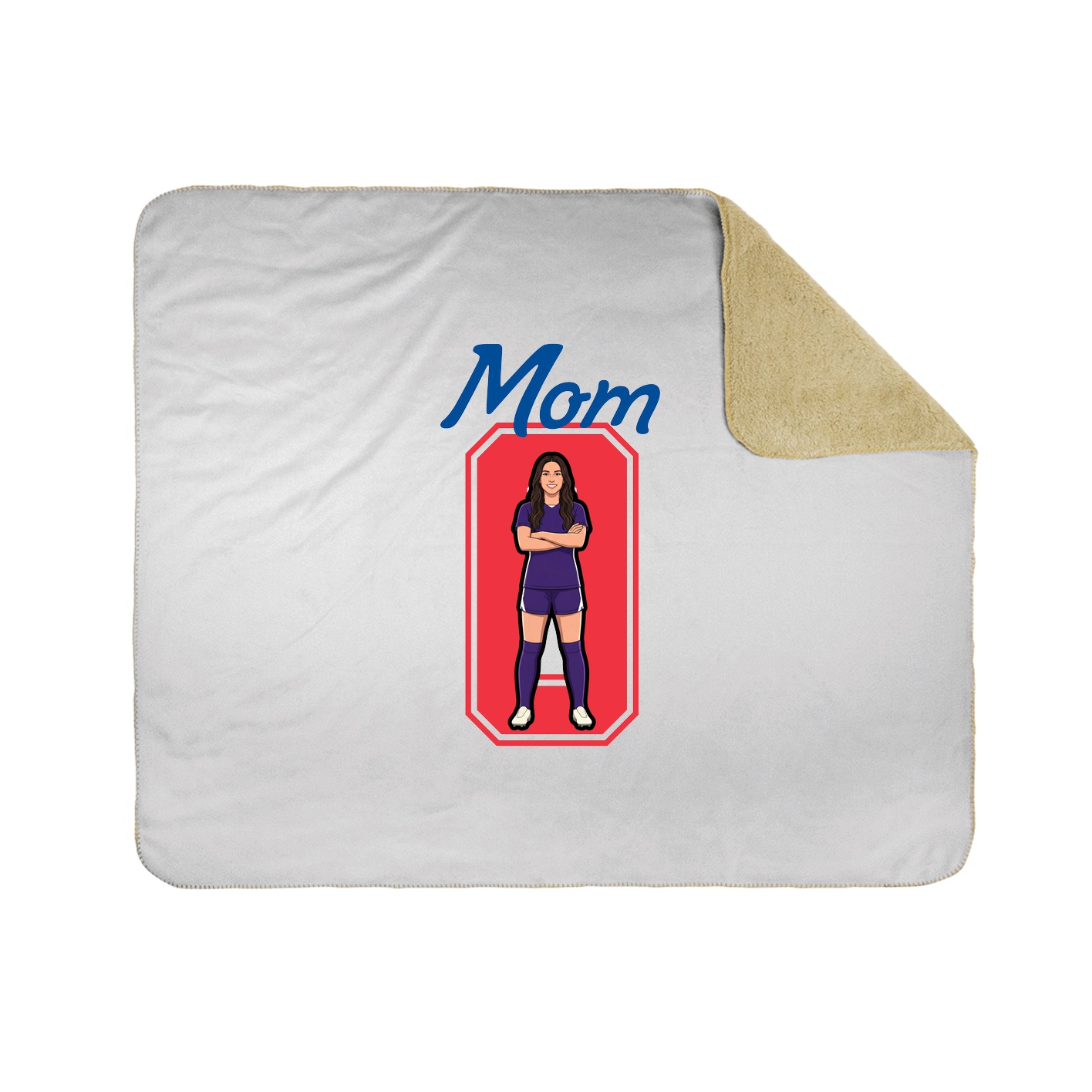 Throw Blanket — Mothers Day Shirsey in White