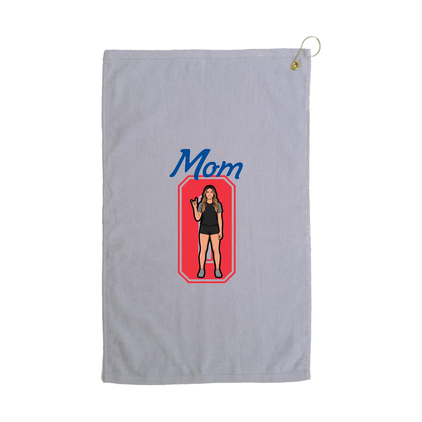 Golf Towel — Mothers Day Shirsey in Grey