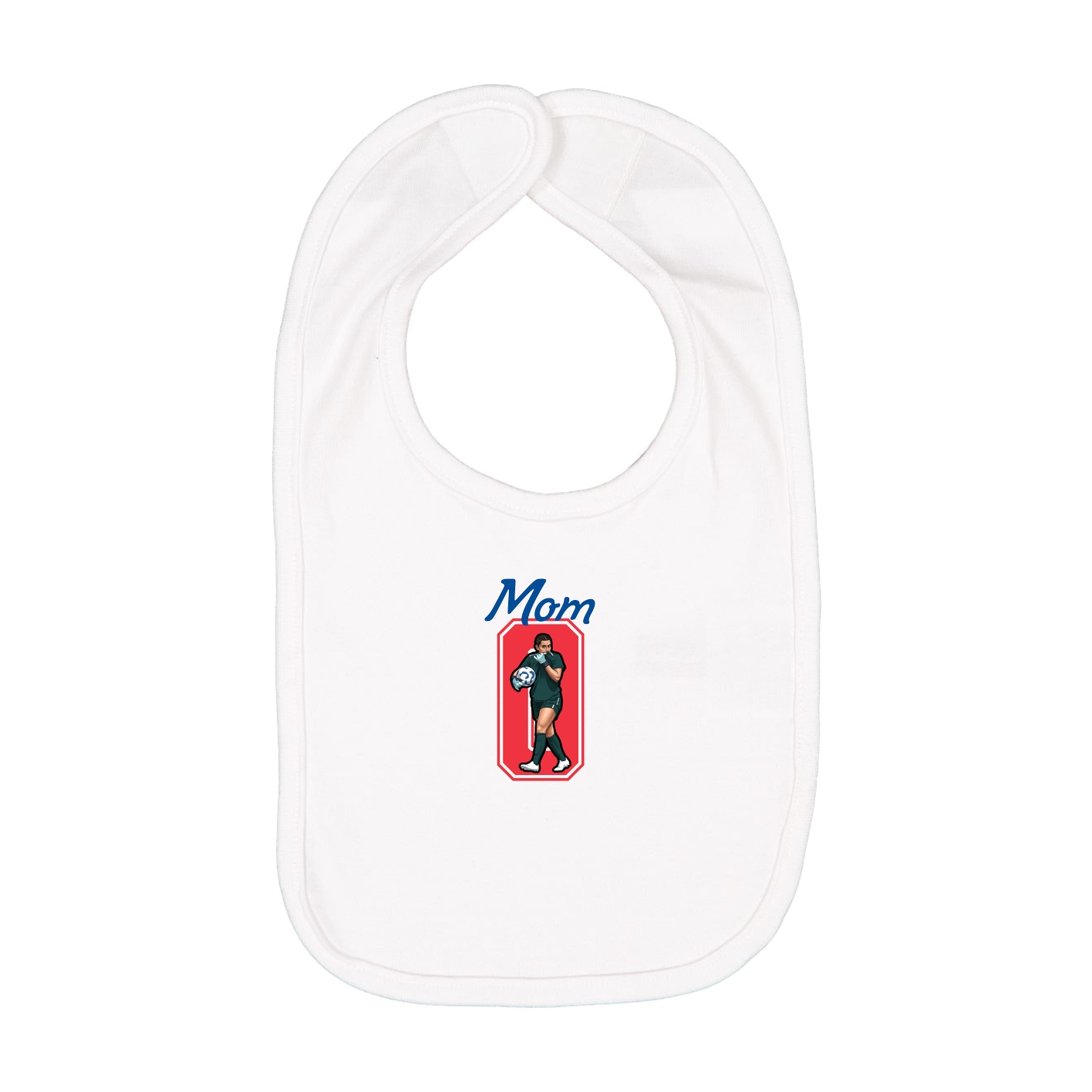 Infant Bib — Mothers Day Shirsey in White