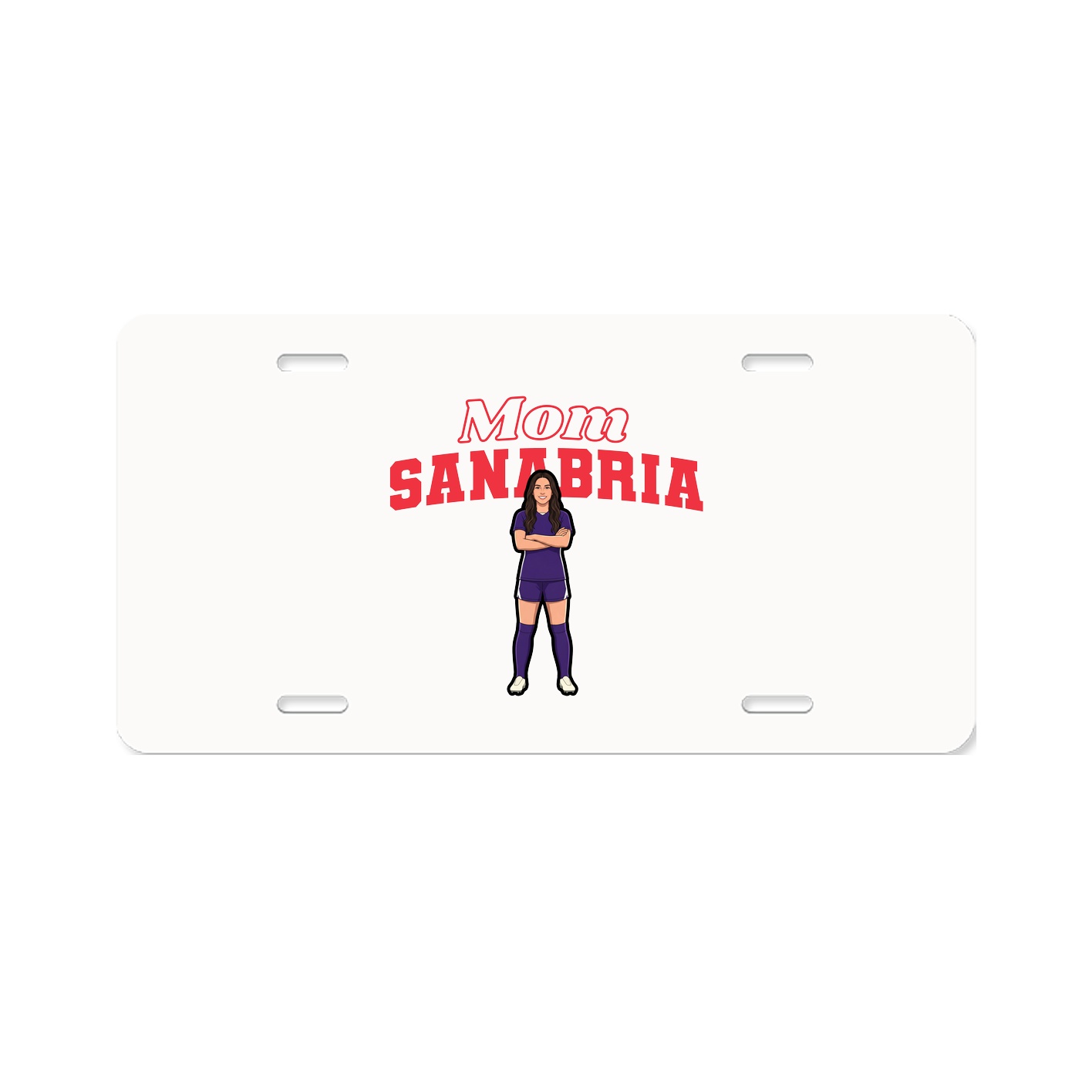 License Plate — Mothers Day Block in Classic