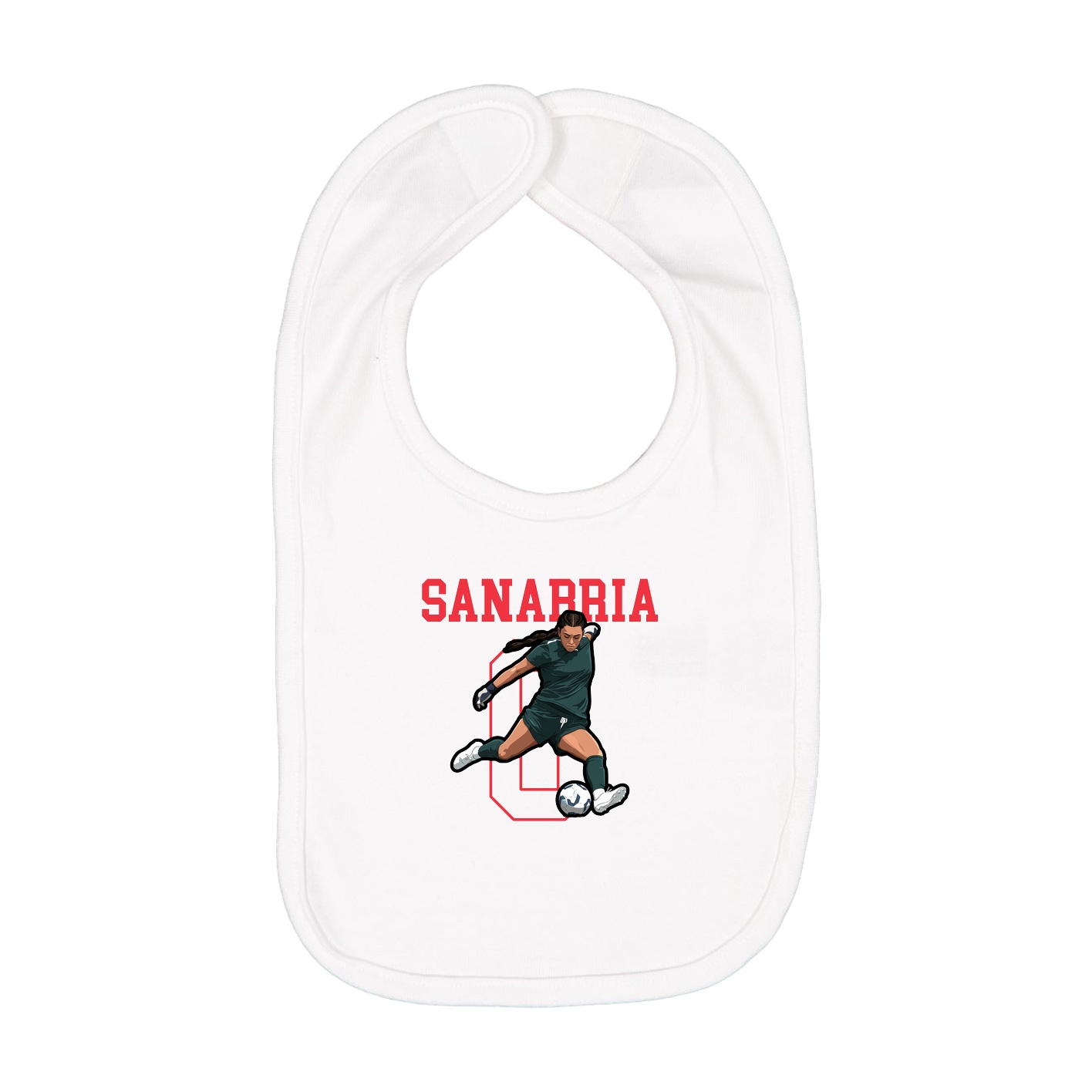 Infant Bib — Shirsey in White