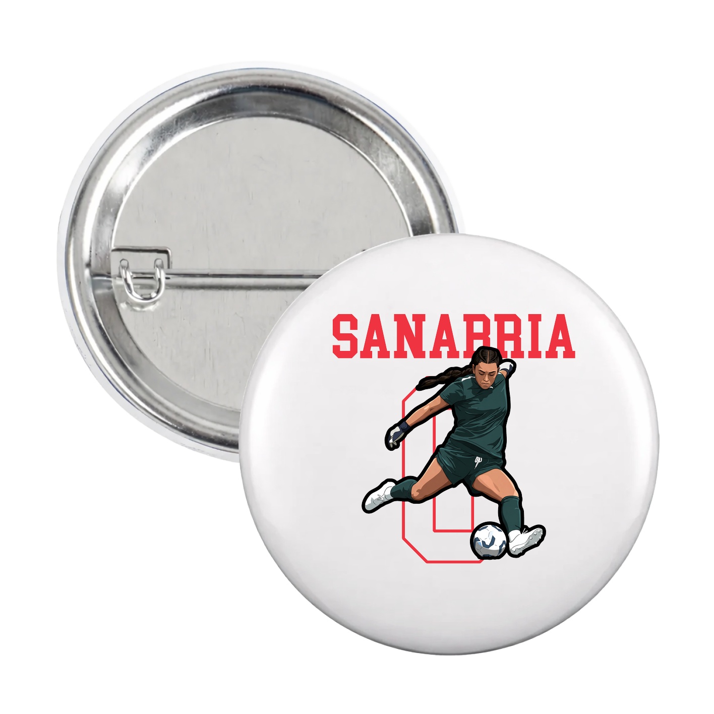 Game Day Button — Shirsey in White