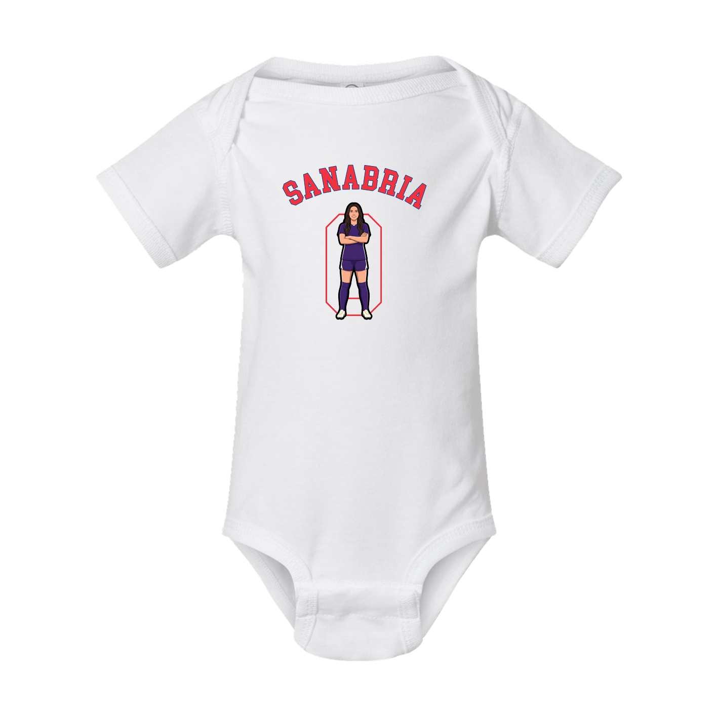 Baby Onesie — Shirsey Arch in White
