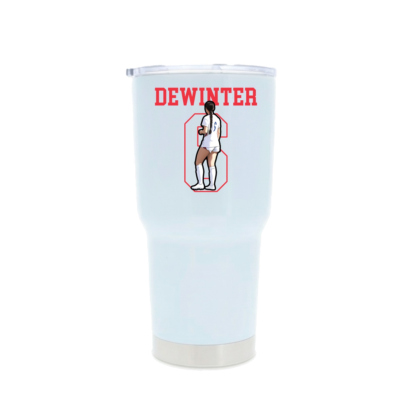 30oz Stainless Steel Tumbler — Shirsey in White