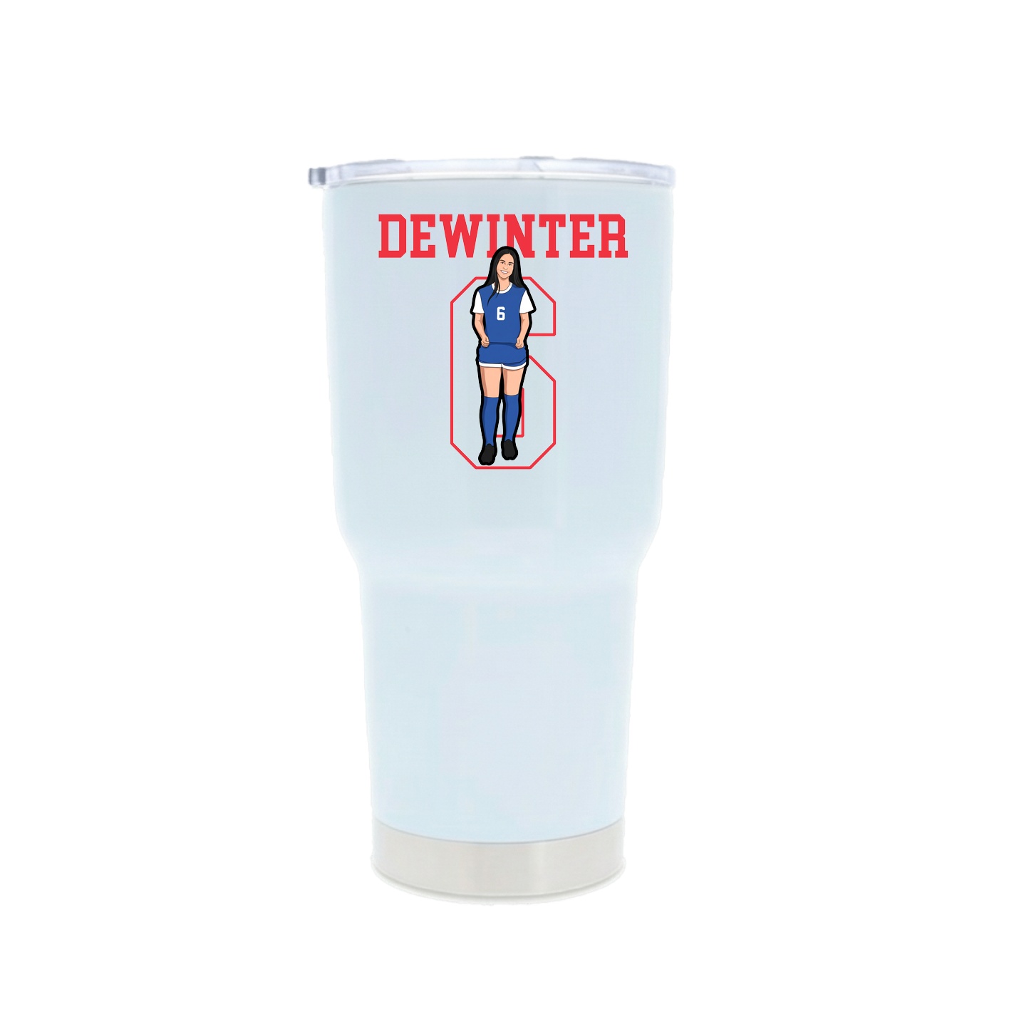 30oz Stainless Steel Tumbler — Shirsey in White