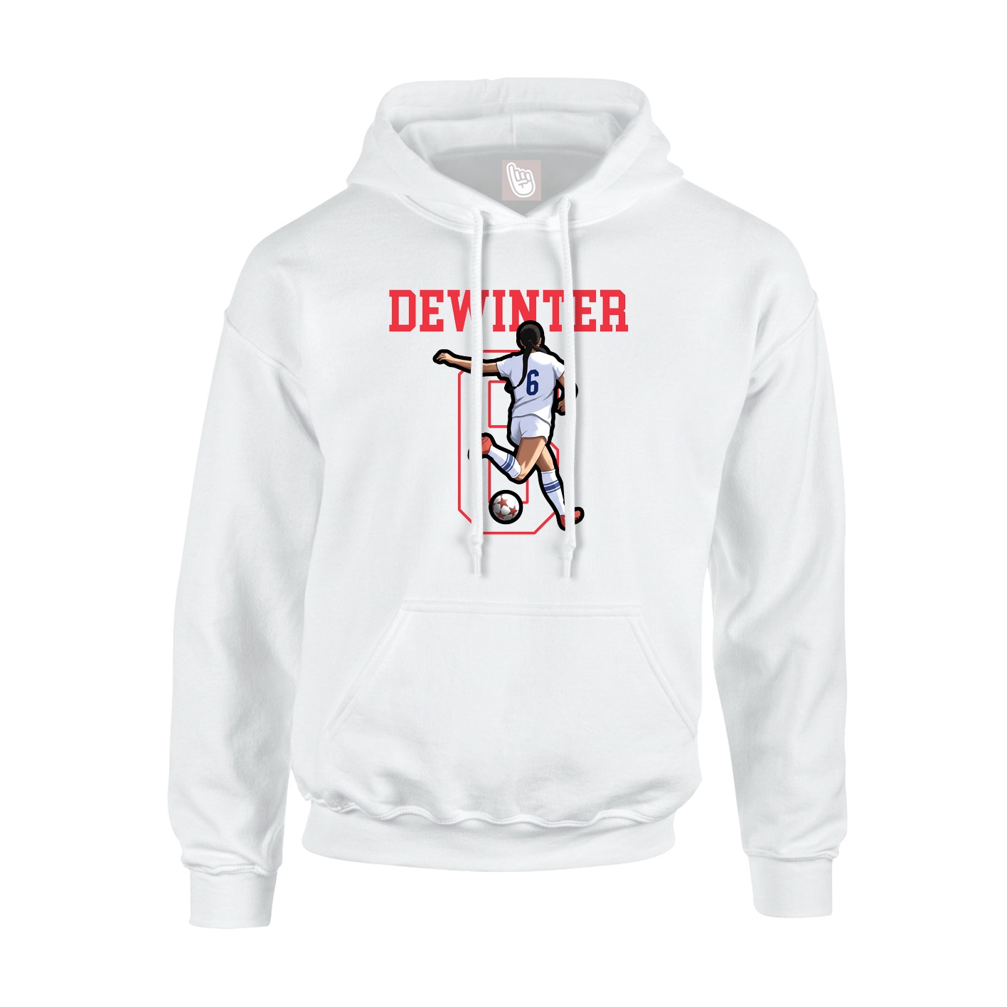 Hoodie — Shirsey in White