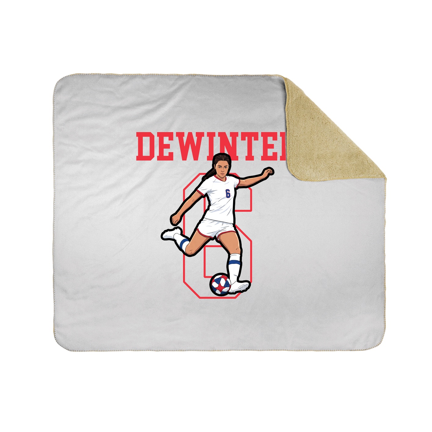 Throw Blanket — Shirsey in White