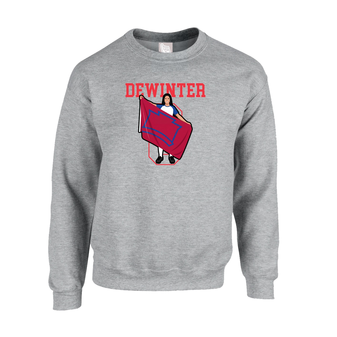Fleece Crew — Shirsey in Grey