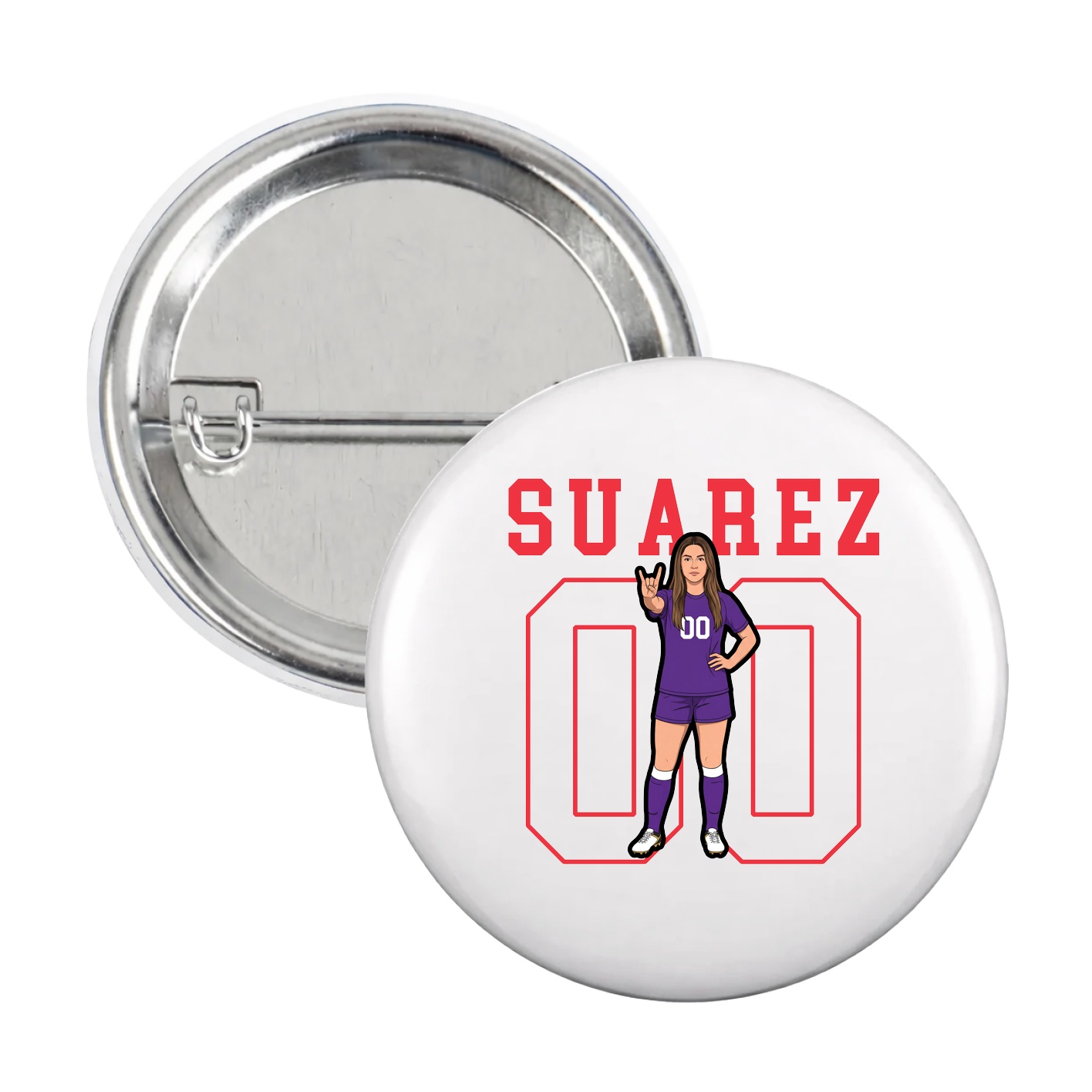 Game Day Button — Shirsey in White