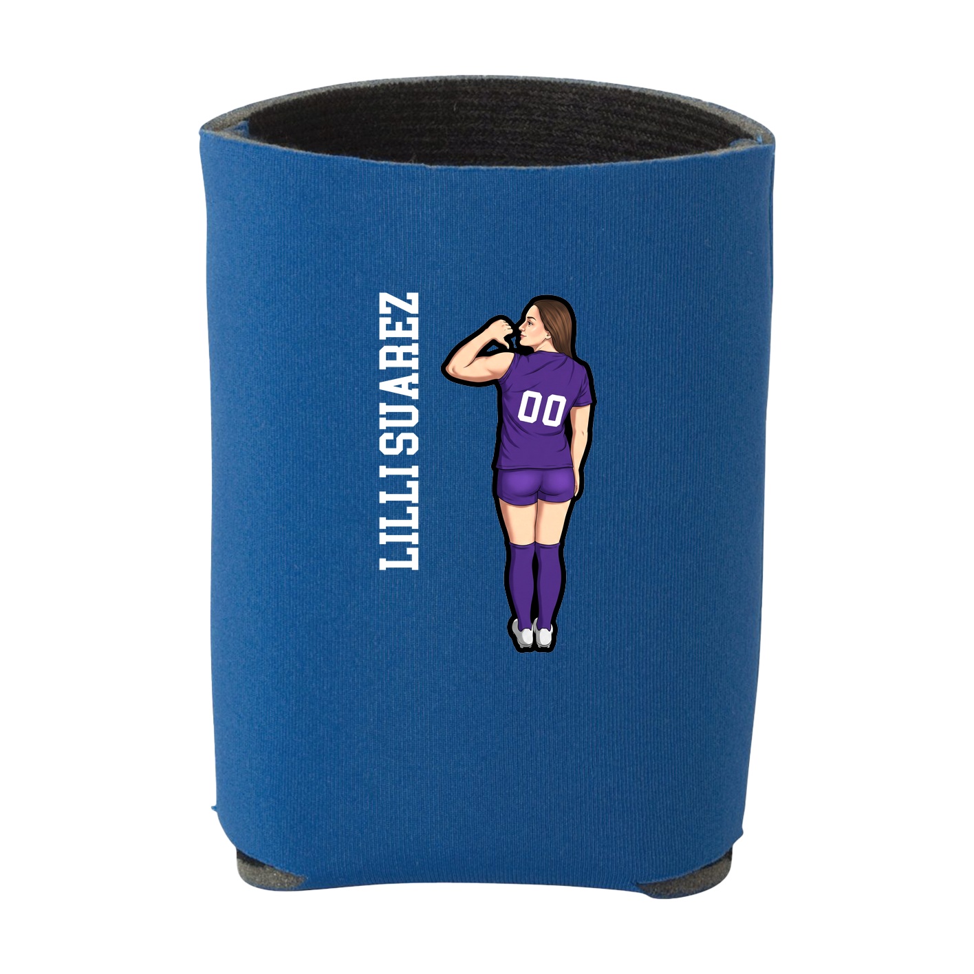 Can Holder — Name Vertical in Royal