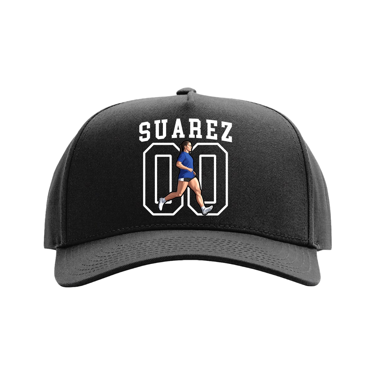 Full Fabric Five-Panel Champ Cap — Shirsey in Black