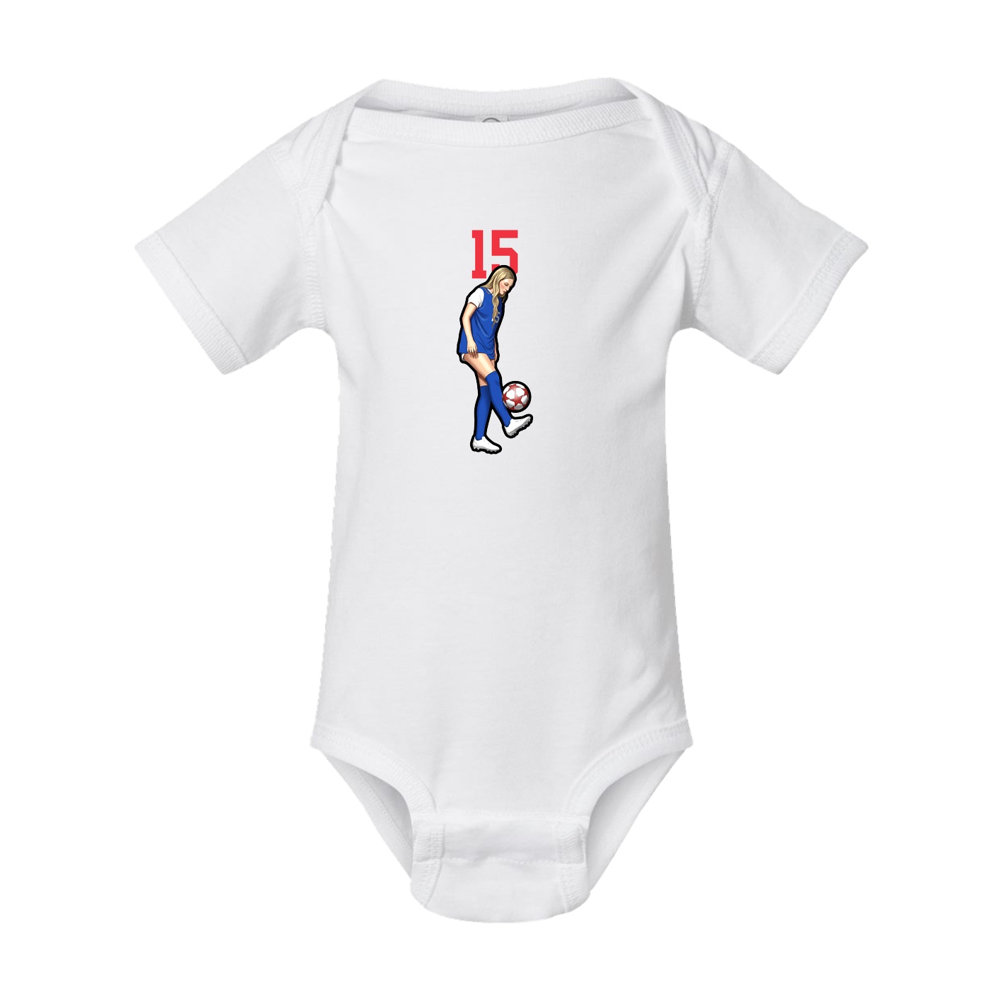 Baby Onesie — Number Top in White