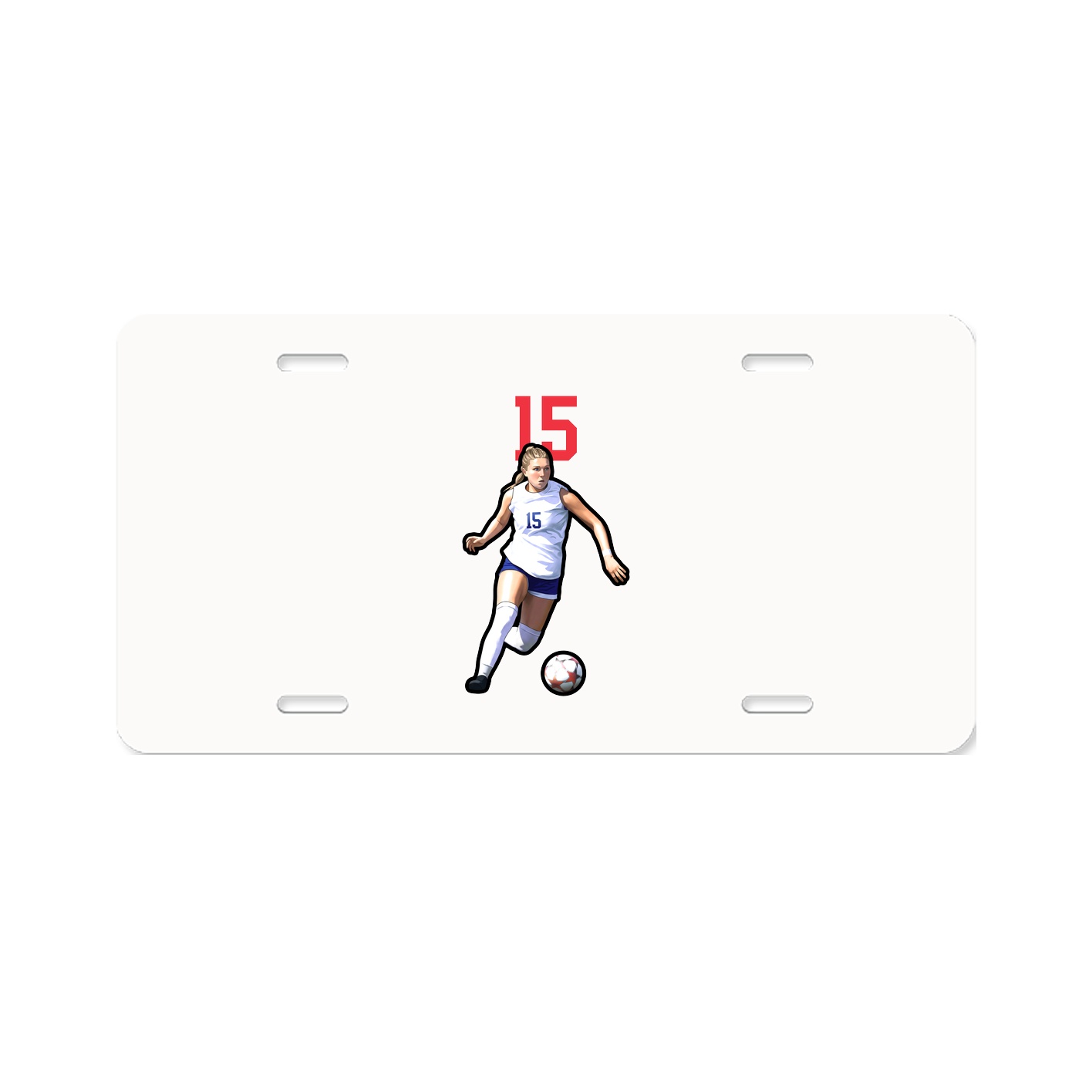 License Plate — Number Top in Classic