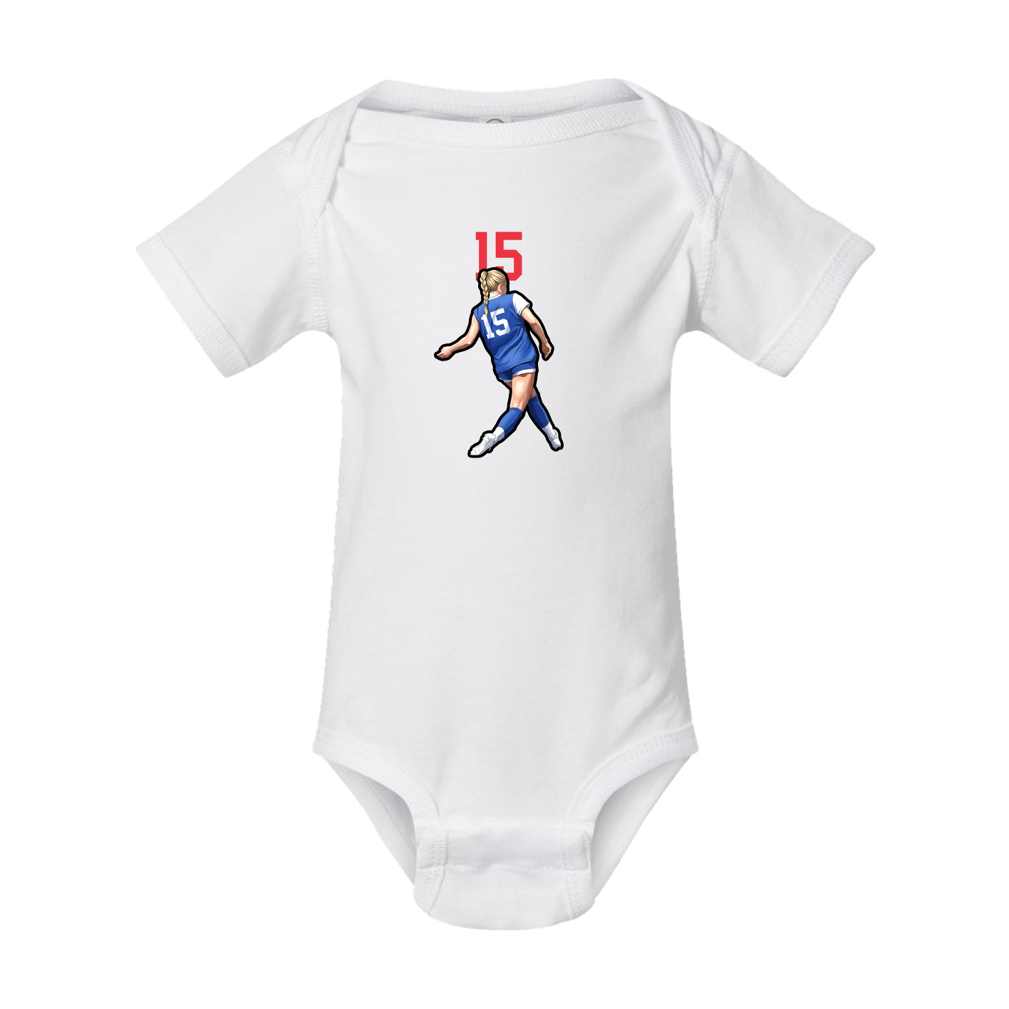 Baby Onesie — Number Top in White