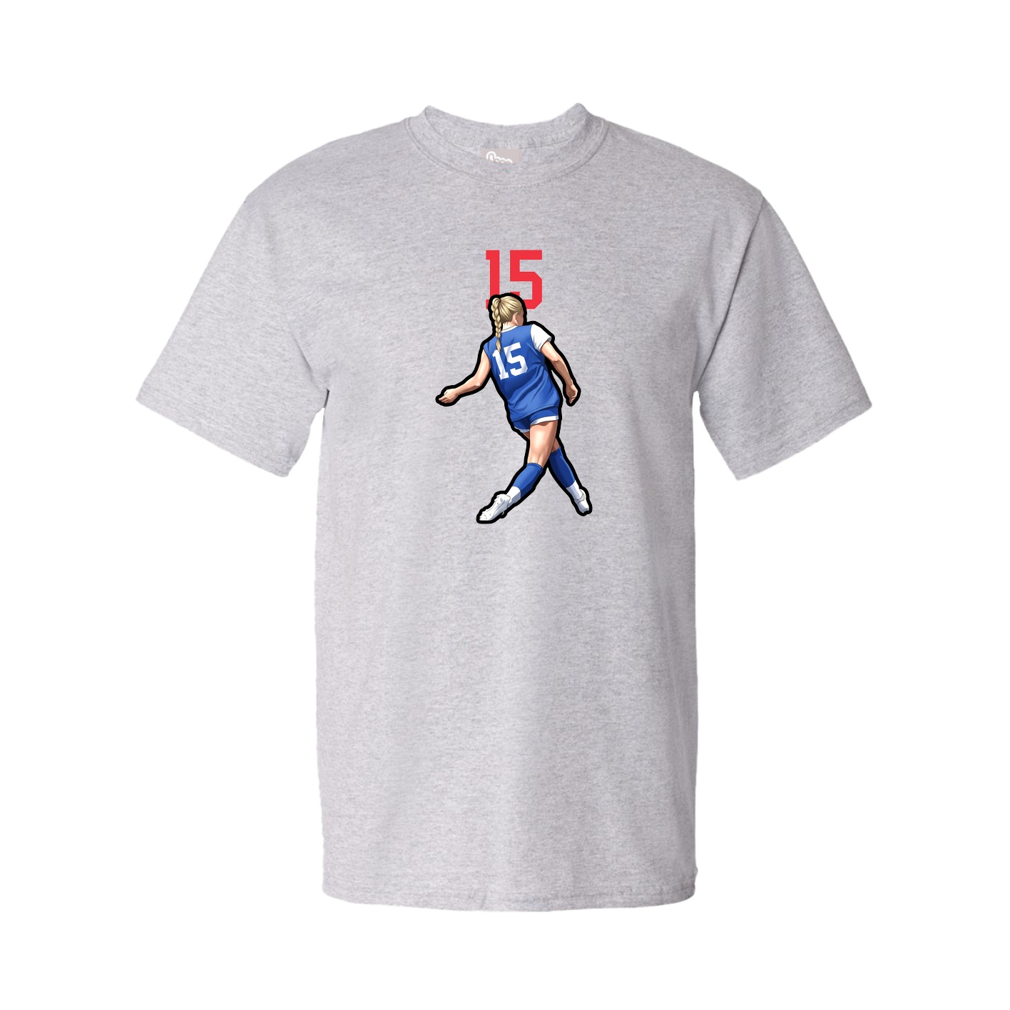Youth Tee — Number Top in Grey