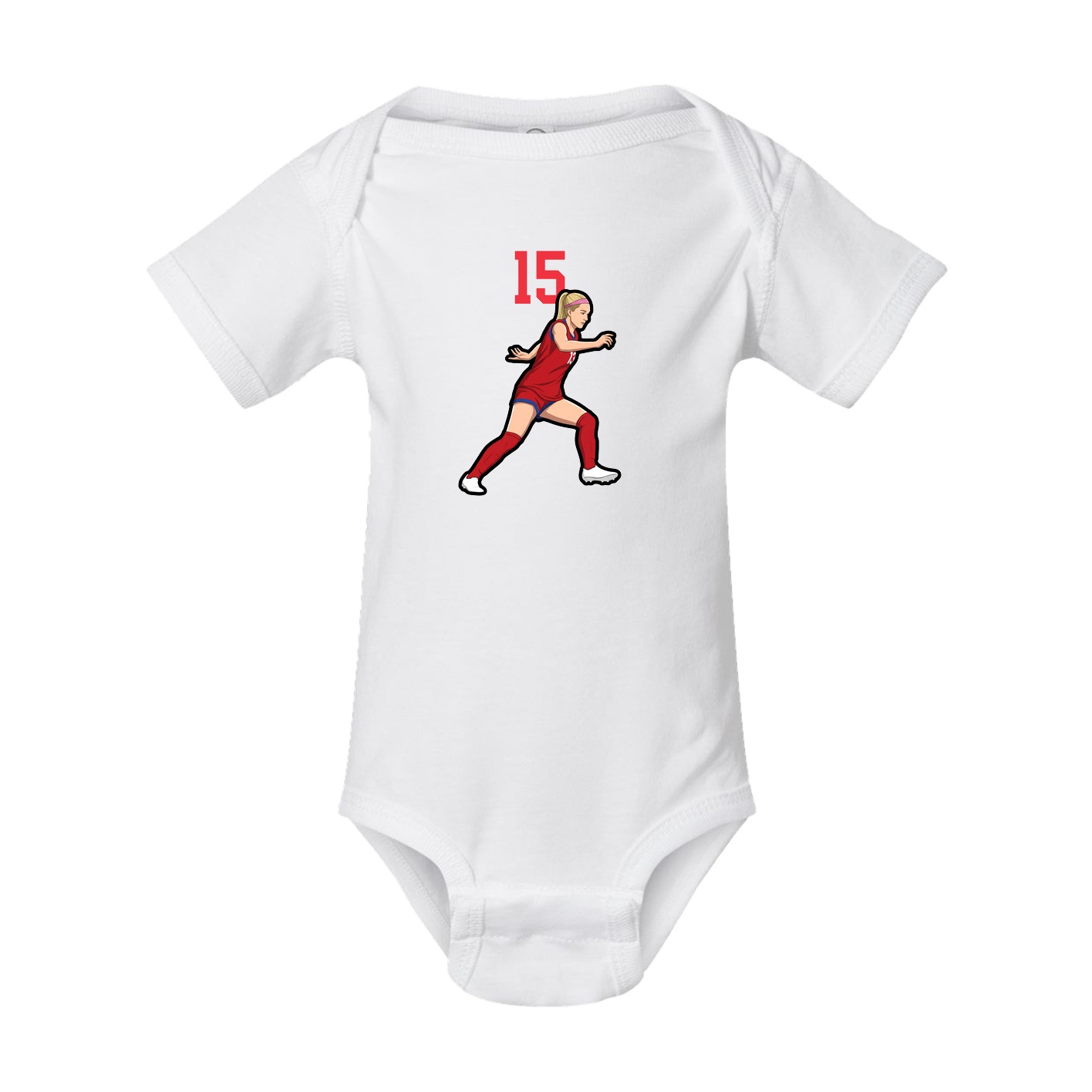 Baby Onesie — Number Top in White