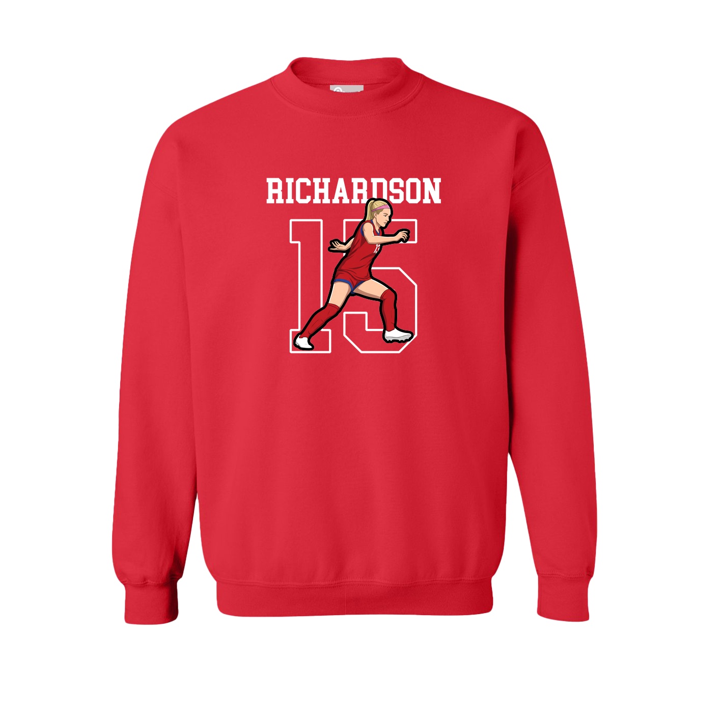 Fleece Crew — Shirsey in Red