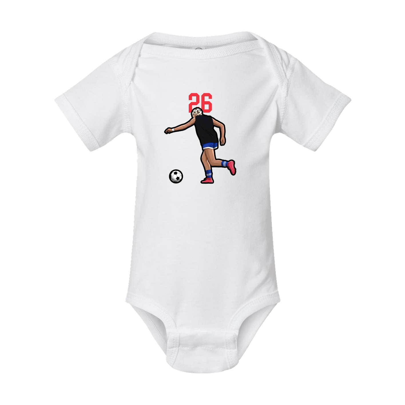 Baby Onesie — Number Top in White