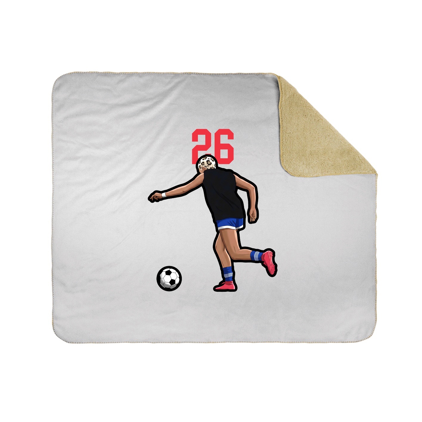 Throw Blanket — Number Top in White