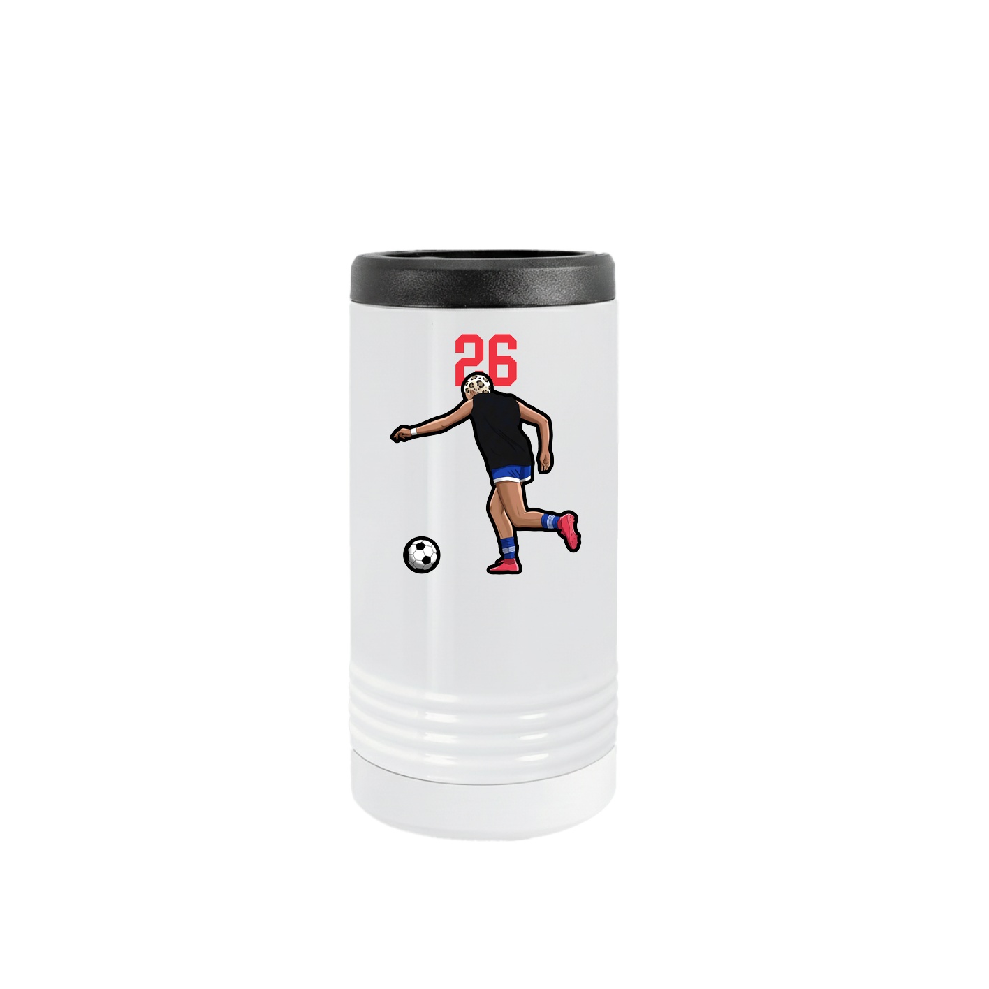Slim Beverage Holder — Number Top in White