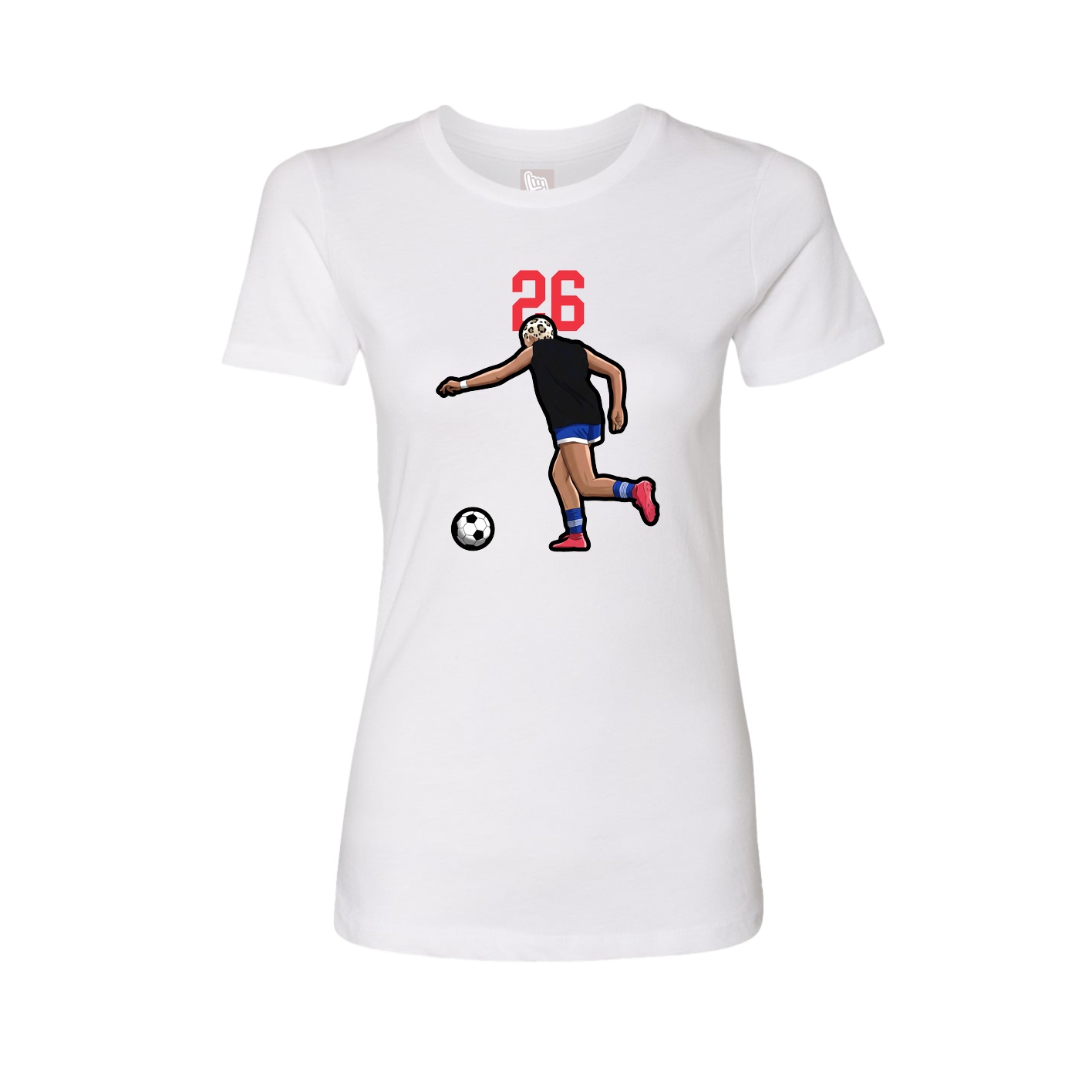 Womens Tee — Number Top in White