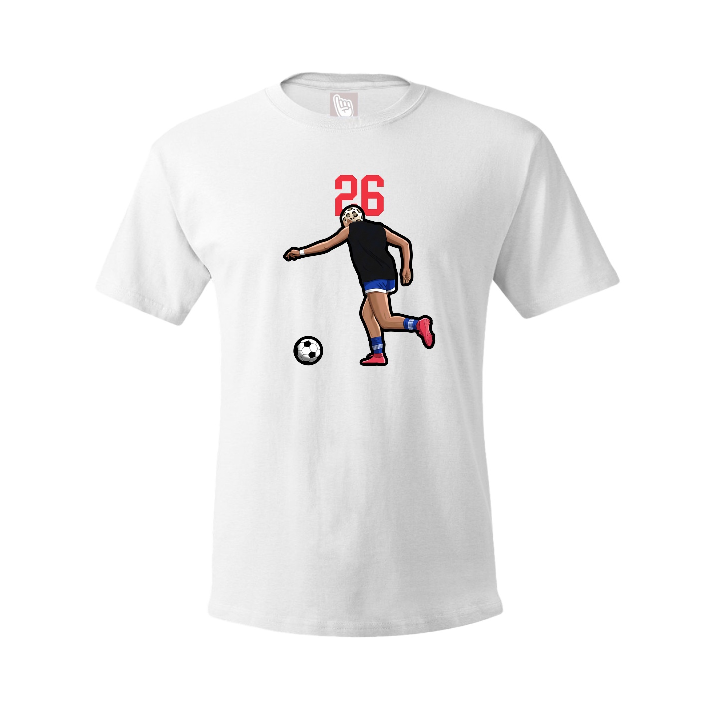 Youth Tee — Number Top in White