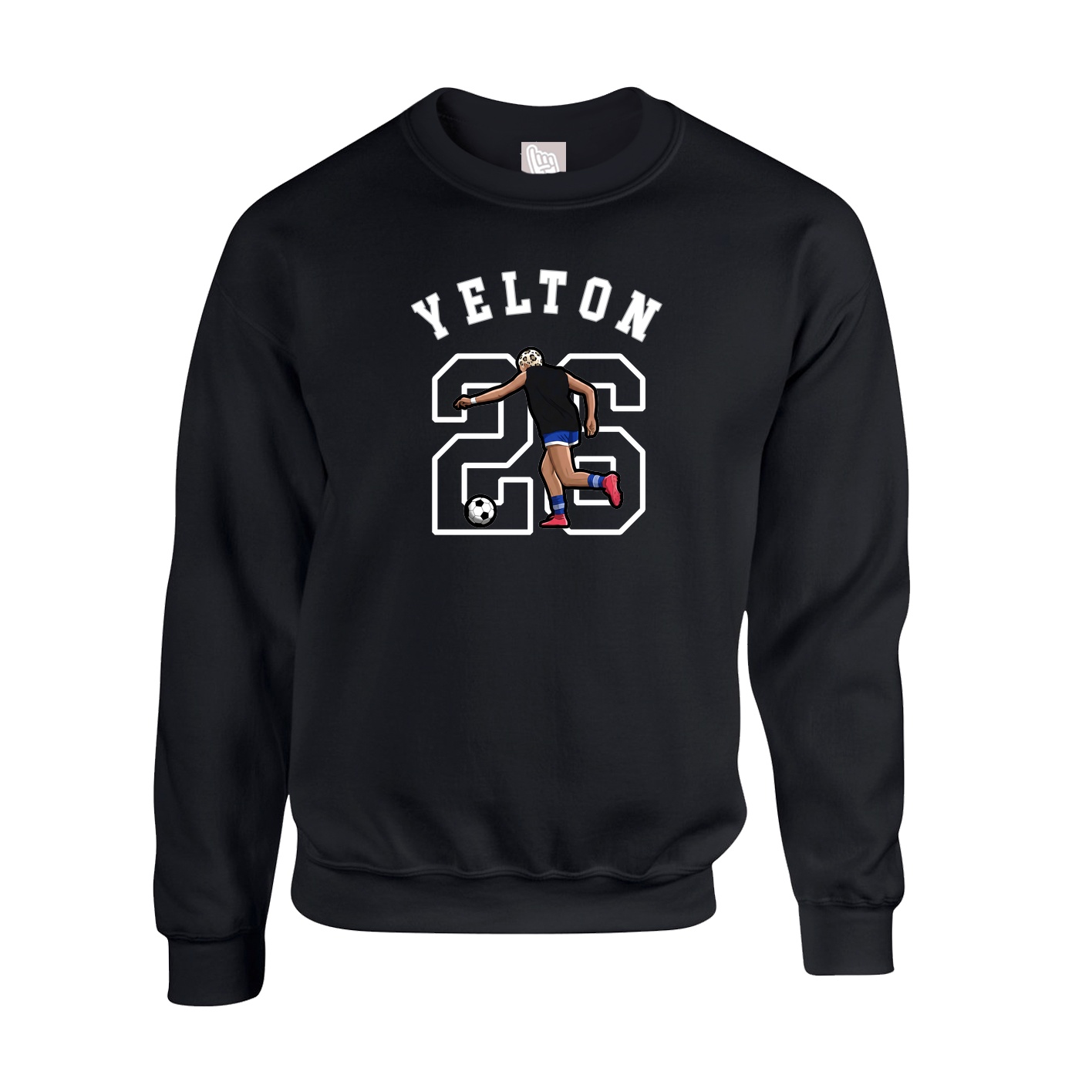 Fleece Crew — Shirsey Arch in Black
