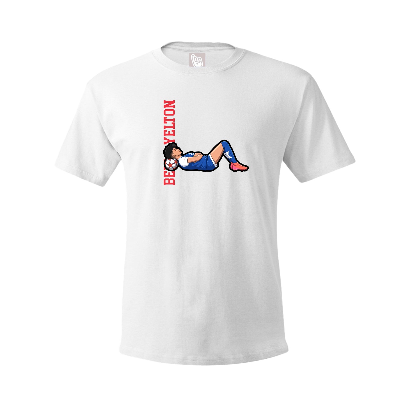 Tee — Name Vertical in White