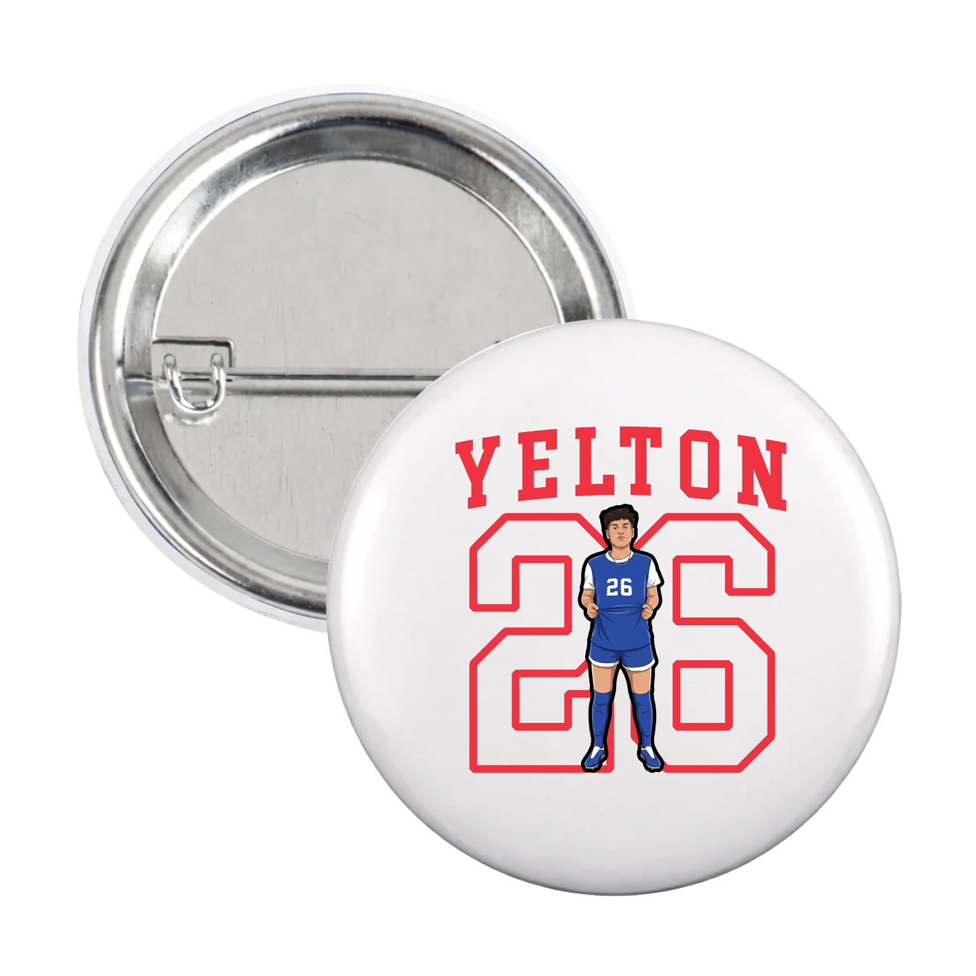 Game Day Button — Shirsey in White