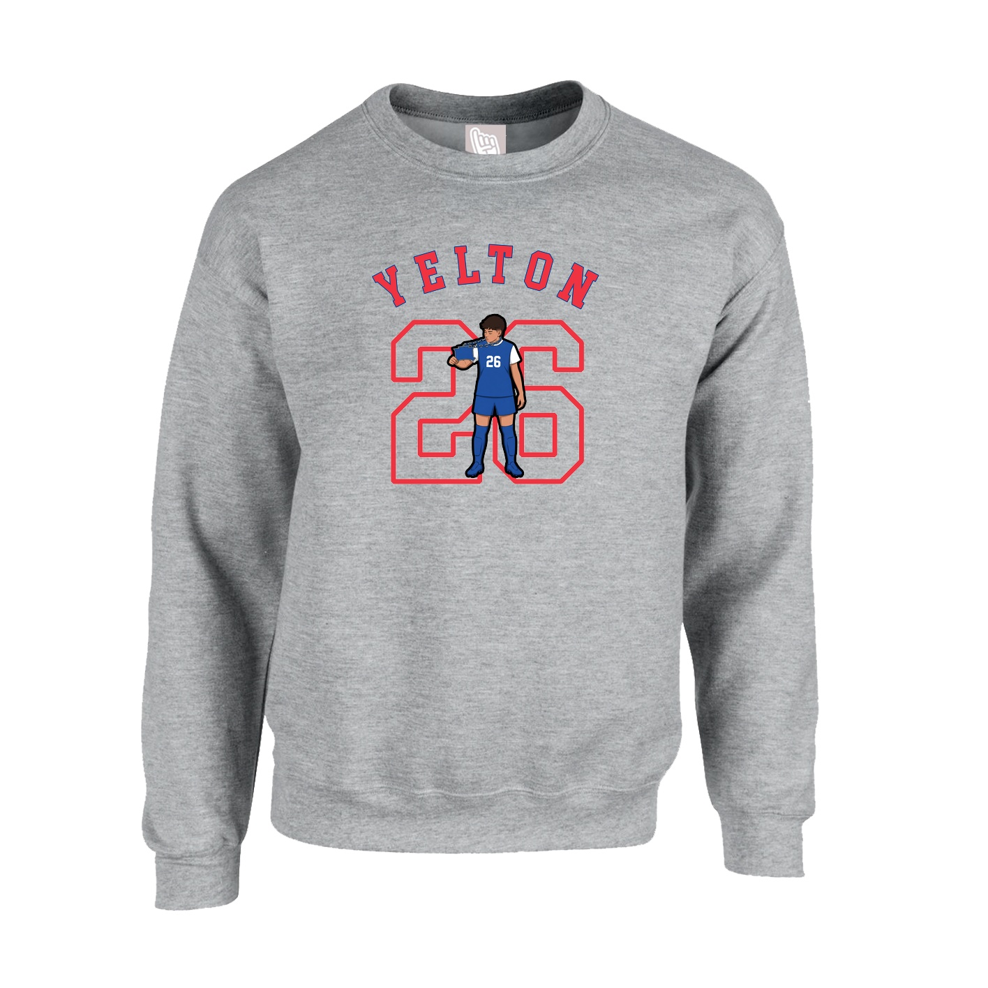 Fleece Crew — Shirsey Arch in Grey