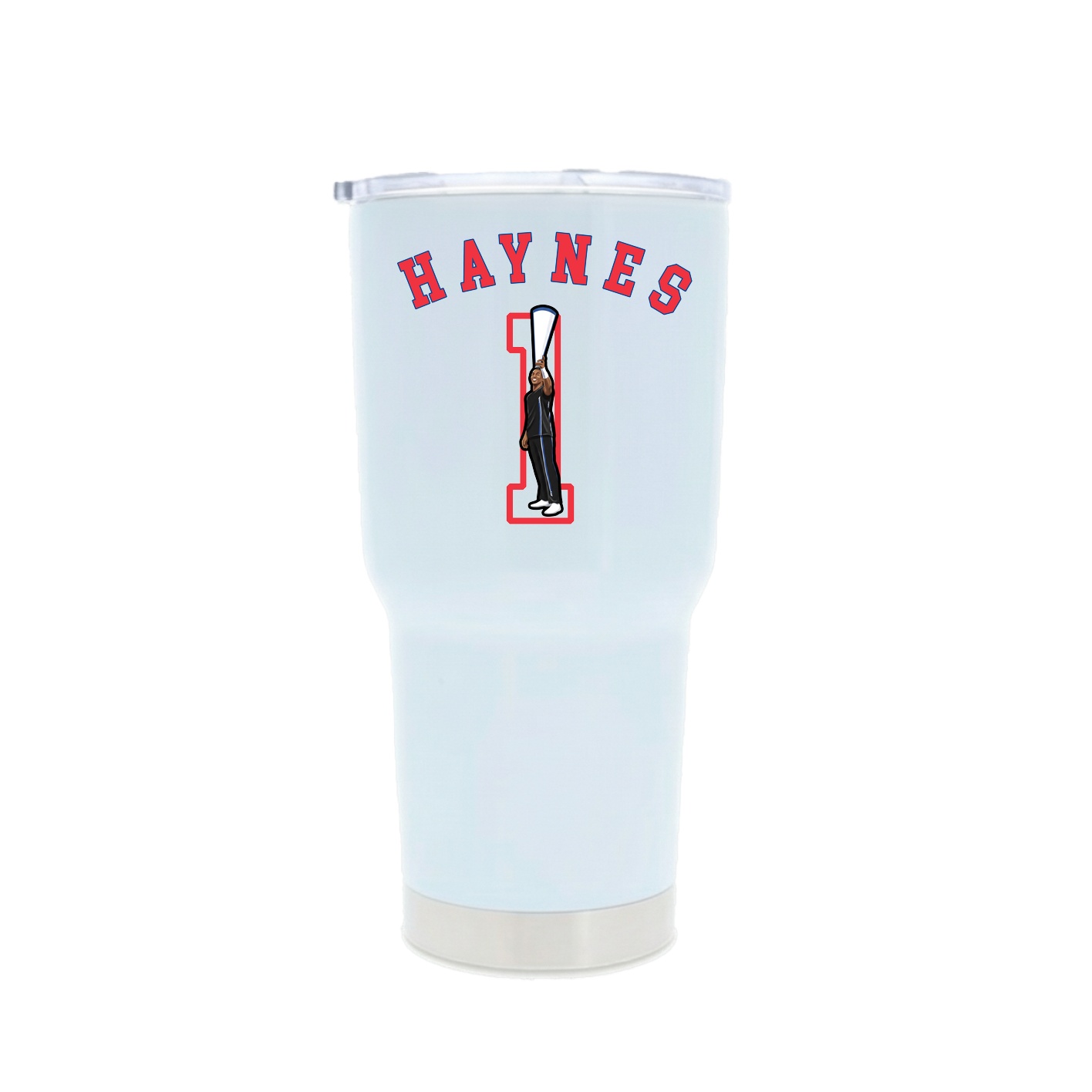 30oz Stainless Steel Tumbler — Shirsey Arch in White