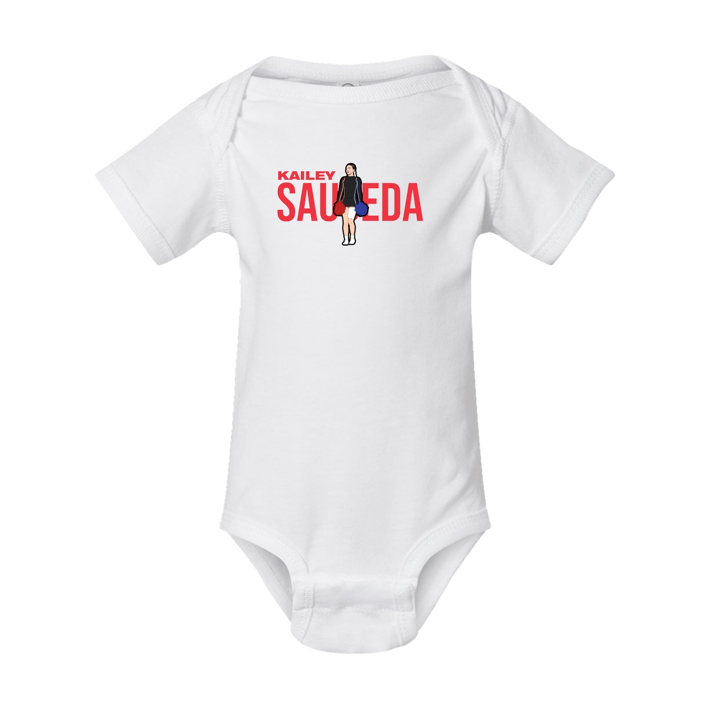 Baby Onesie — Player Name in White