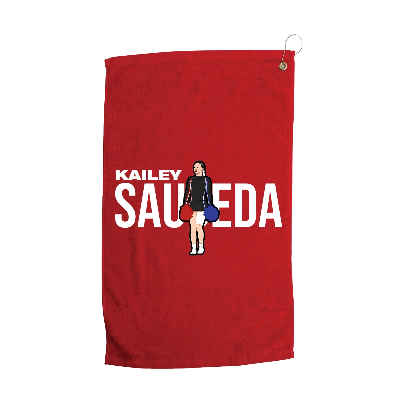 Golf Towel — Player Name in Red