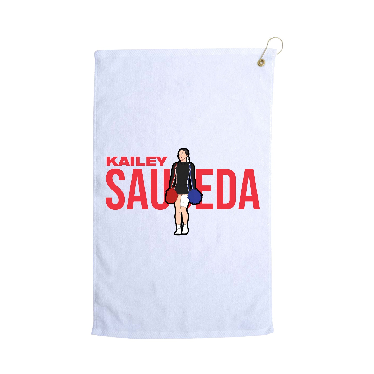 Golf Towel — Player Name in White