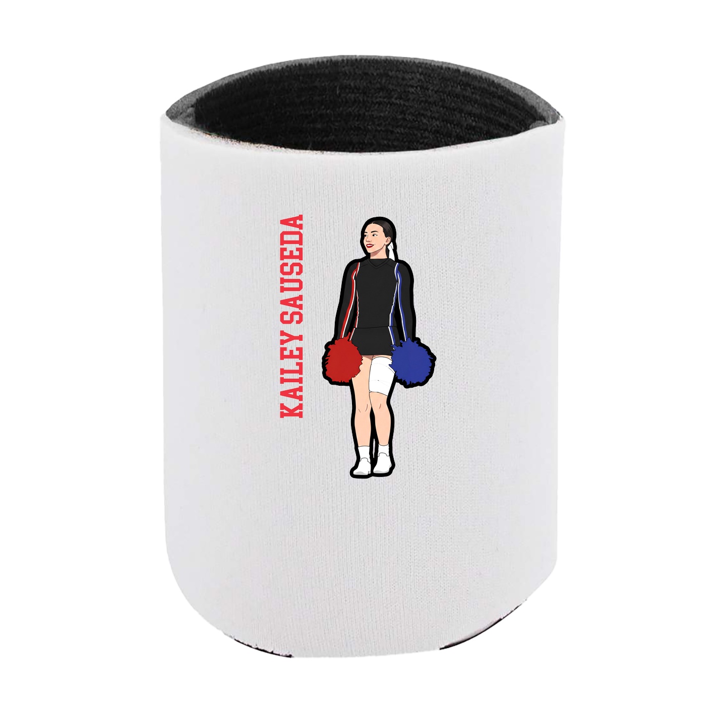 Can Holder — Name Vertical in White