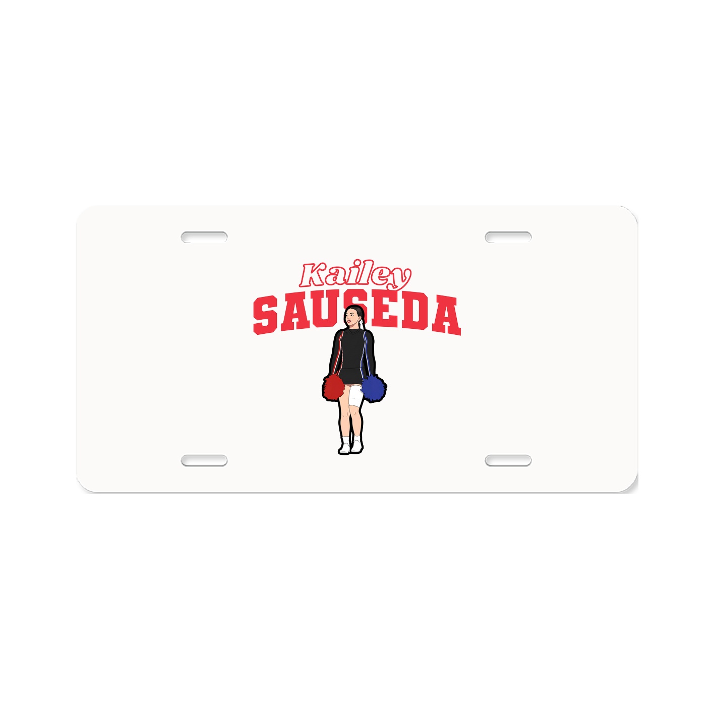 License Plate — Name Arch in Classic