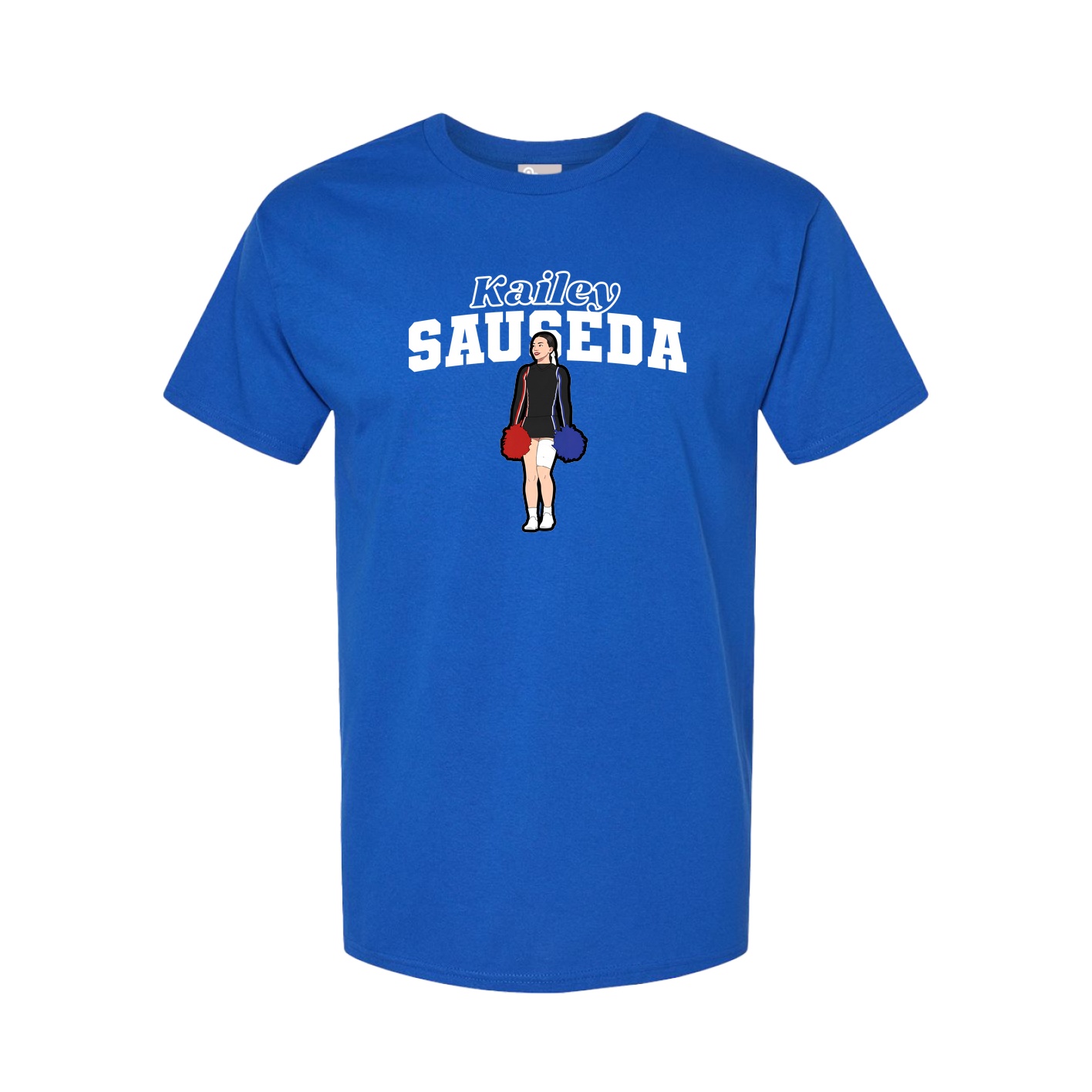 Youth Tee — Name Arch in Royal