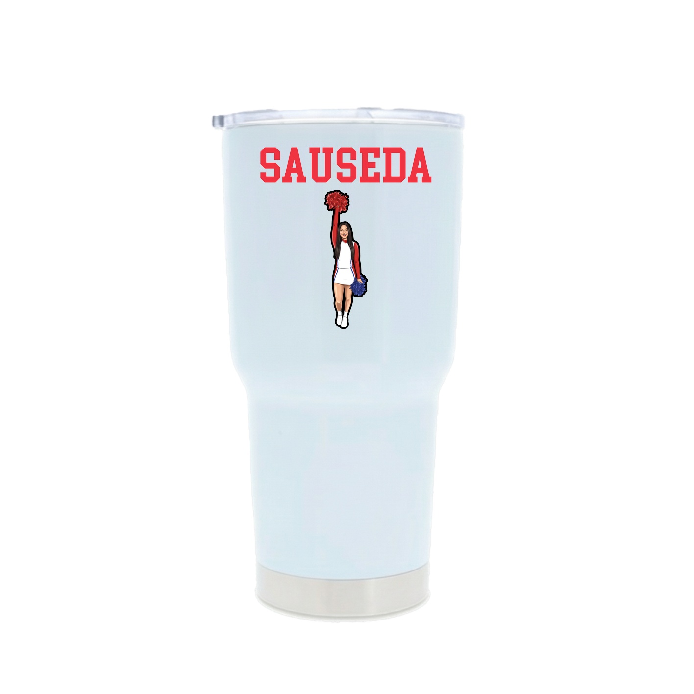 30oz Stainless Steel Tumbler — Shirsey in White