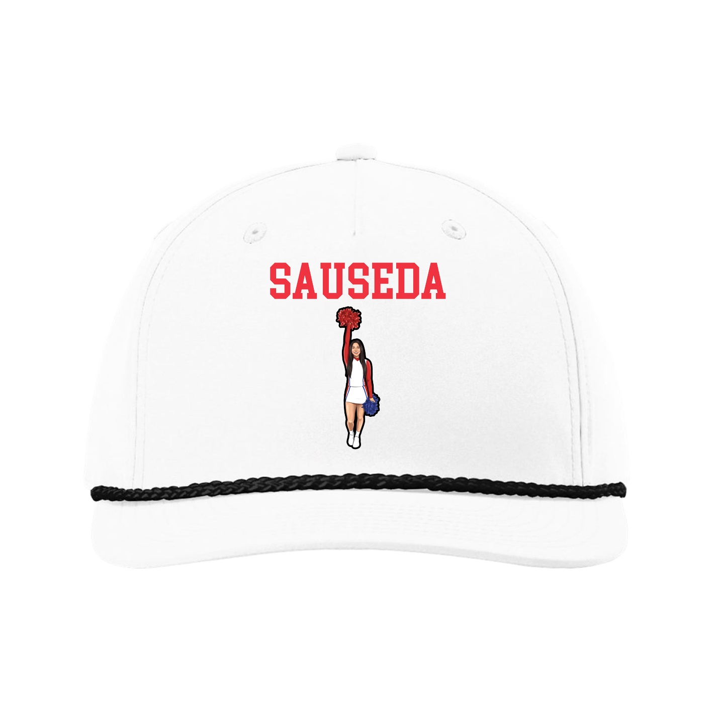 Five-Panel Classic Rope Cap — Shirsey in White