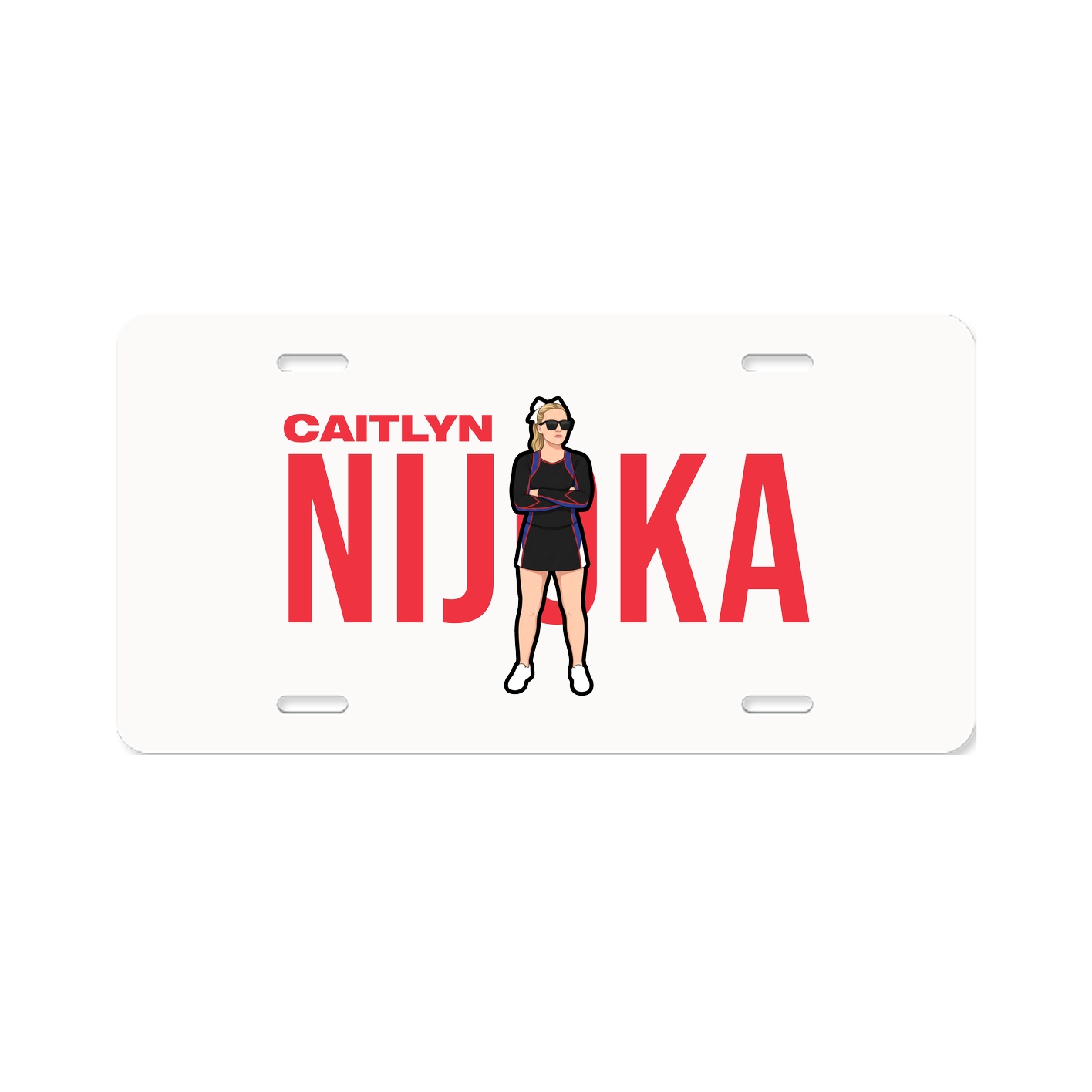 License Plate — Player Name in Classic