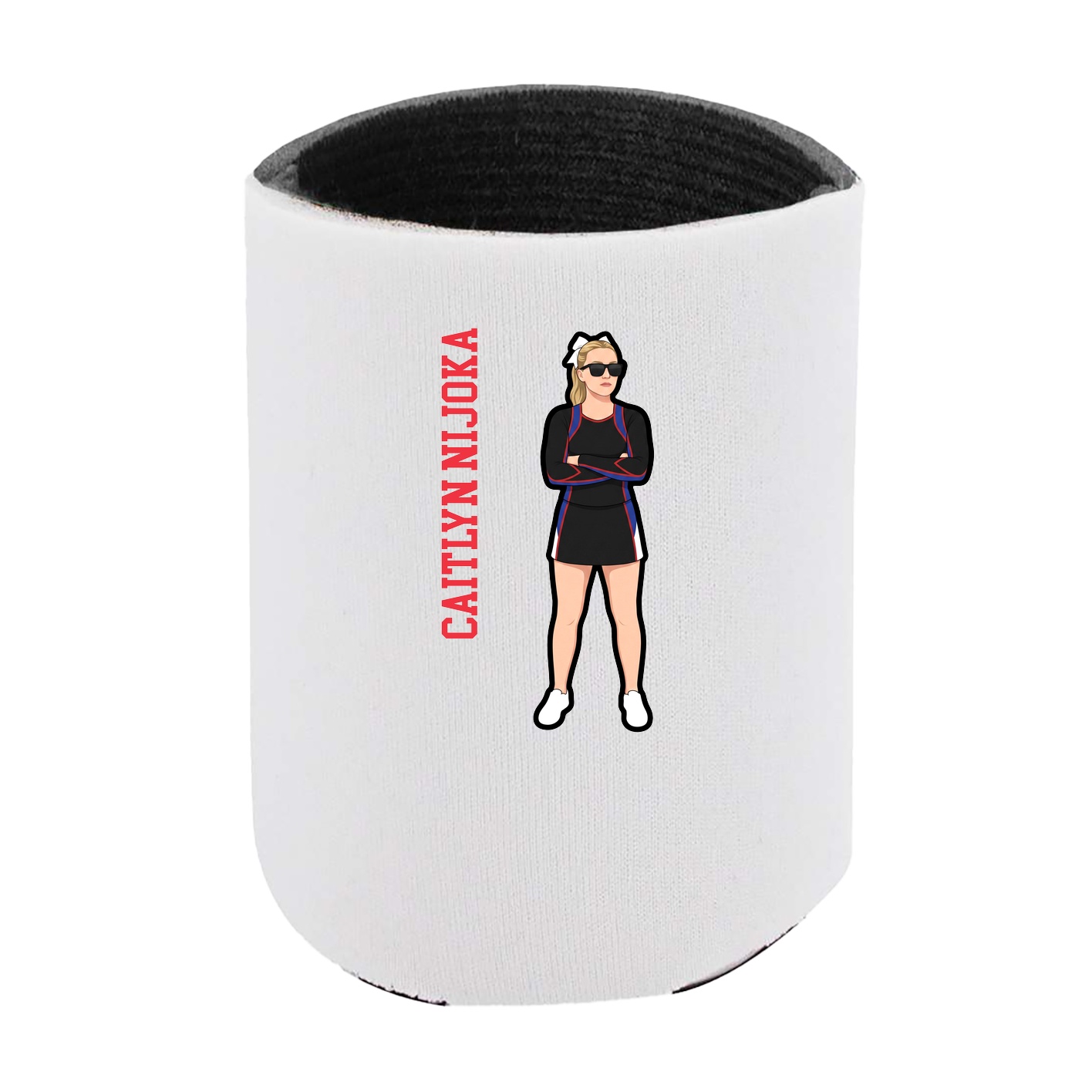 Can Holder — Name Vertical in White