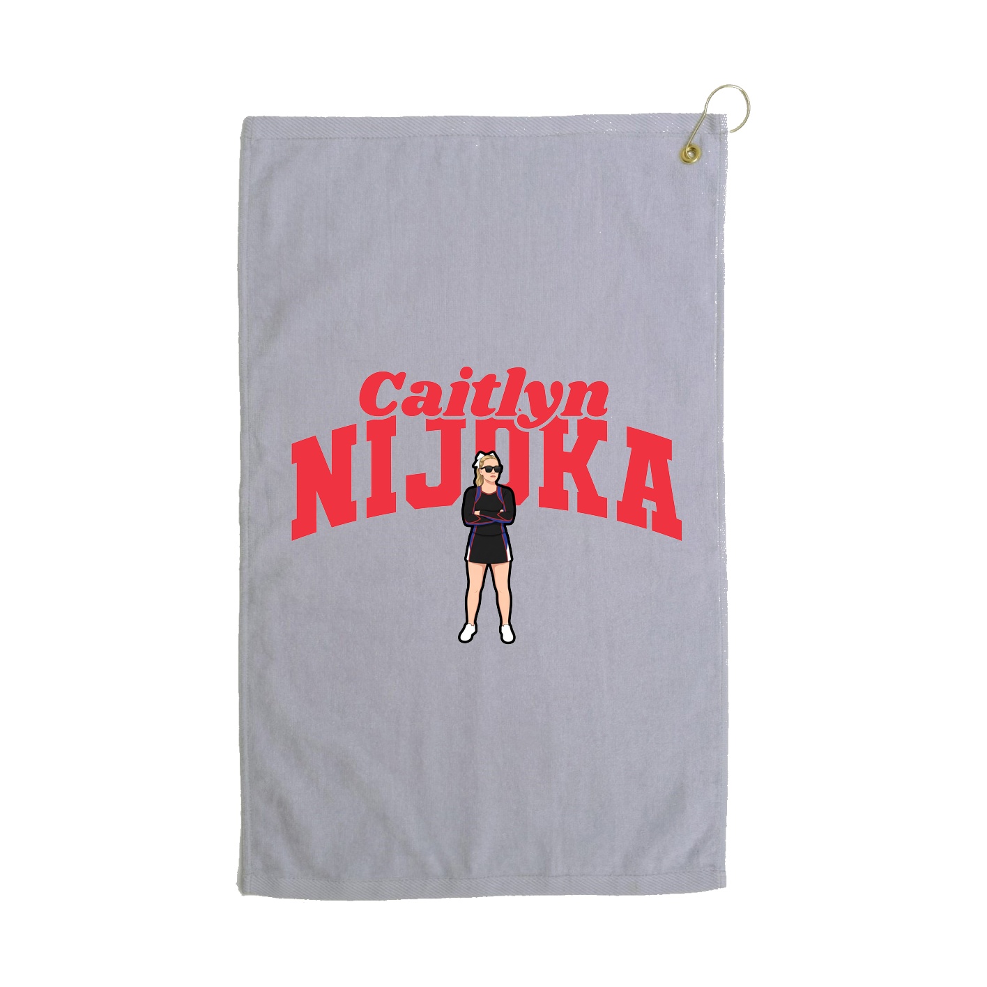 Golf Towel — Signature Arch in Grey