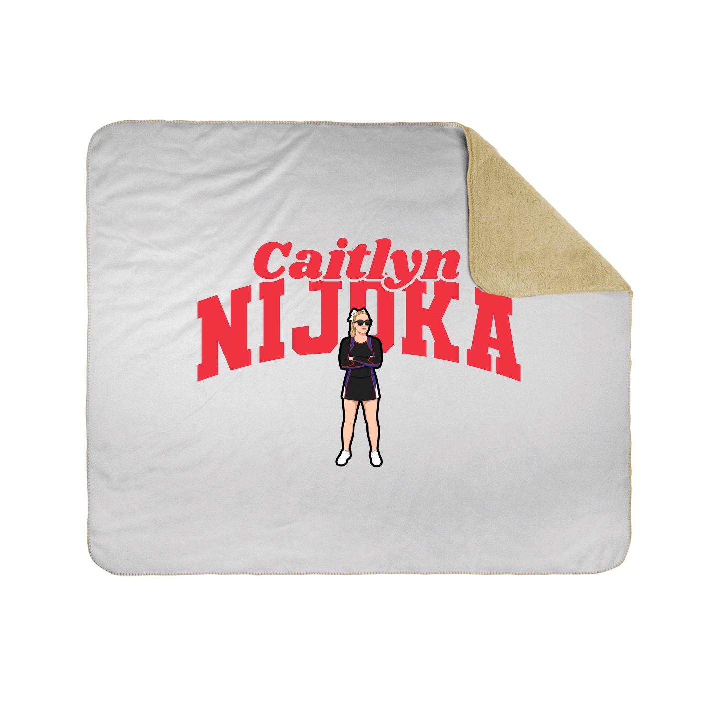 Throw Blanket — Signature Arch in White