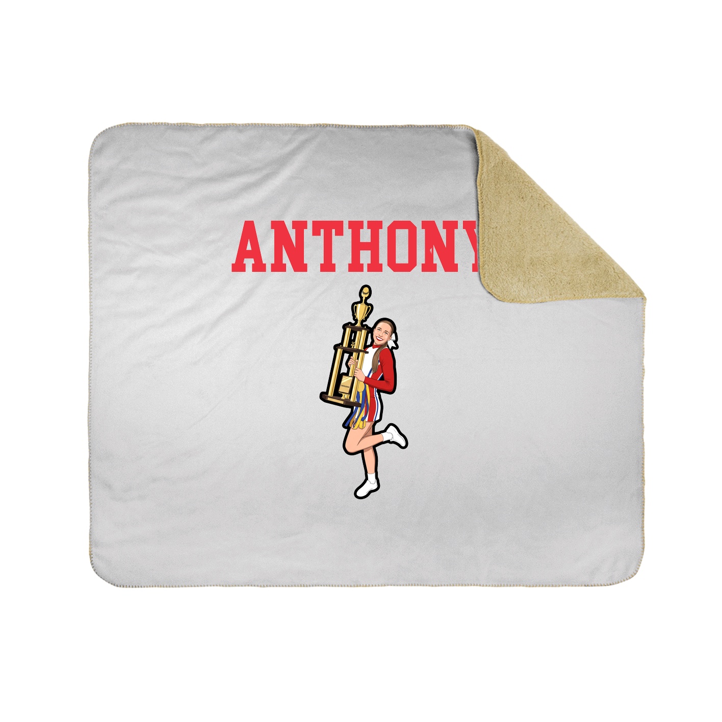 Throw Blanket — Shirsey in White